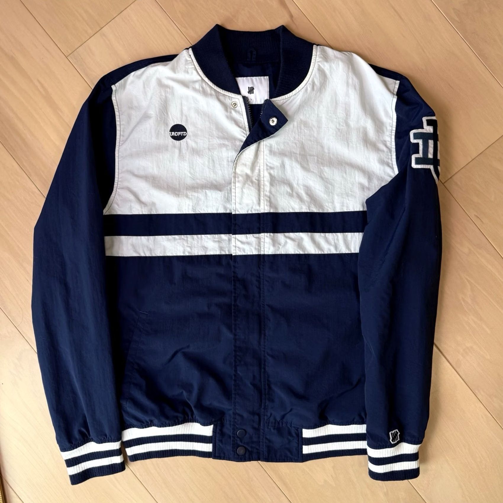 Undefeated Undefeated Mitchell Warm Up Jacket Large Multicolor Full Zip Mens Regular Size L Jacket Streetwear Fall Winter Spring Sports Outdoor Logo Pattern Size US L / EU 52-54 / 3 - 3 Thumbnail
