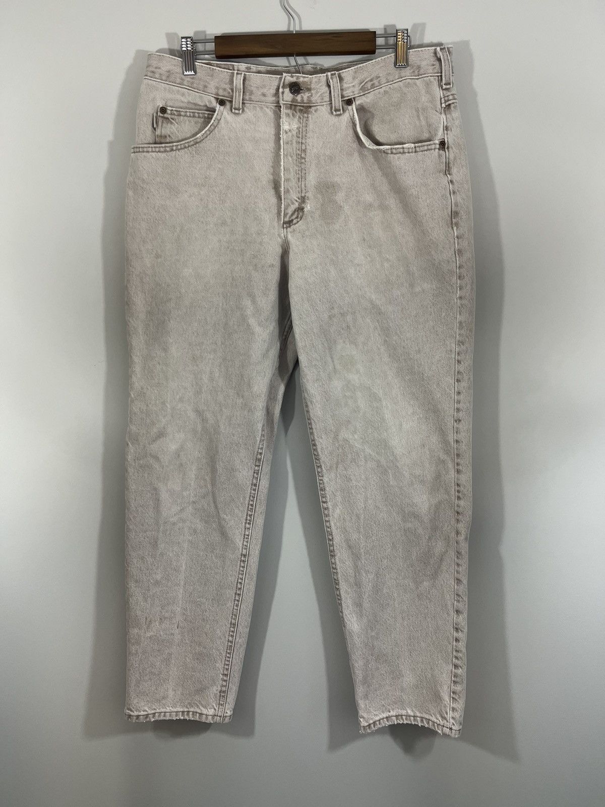 Sun Faded Lee Riders Distressed Jeans