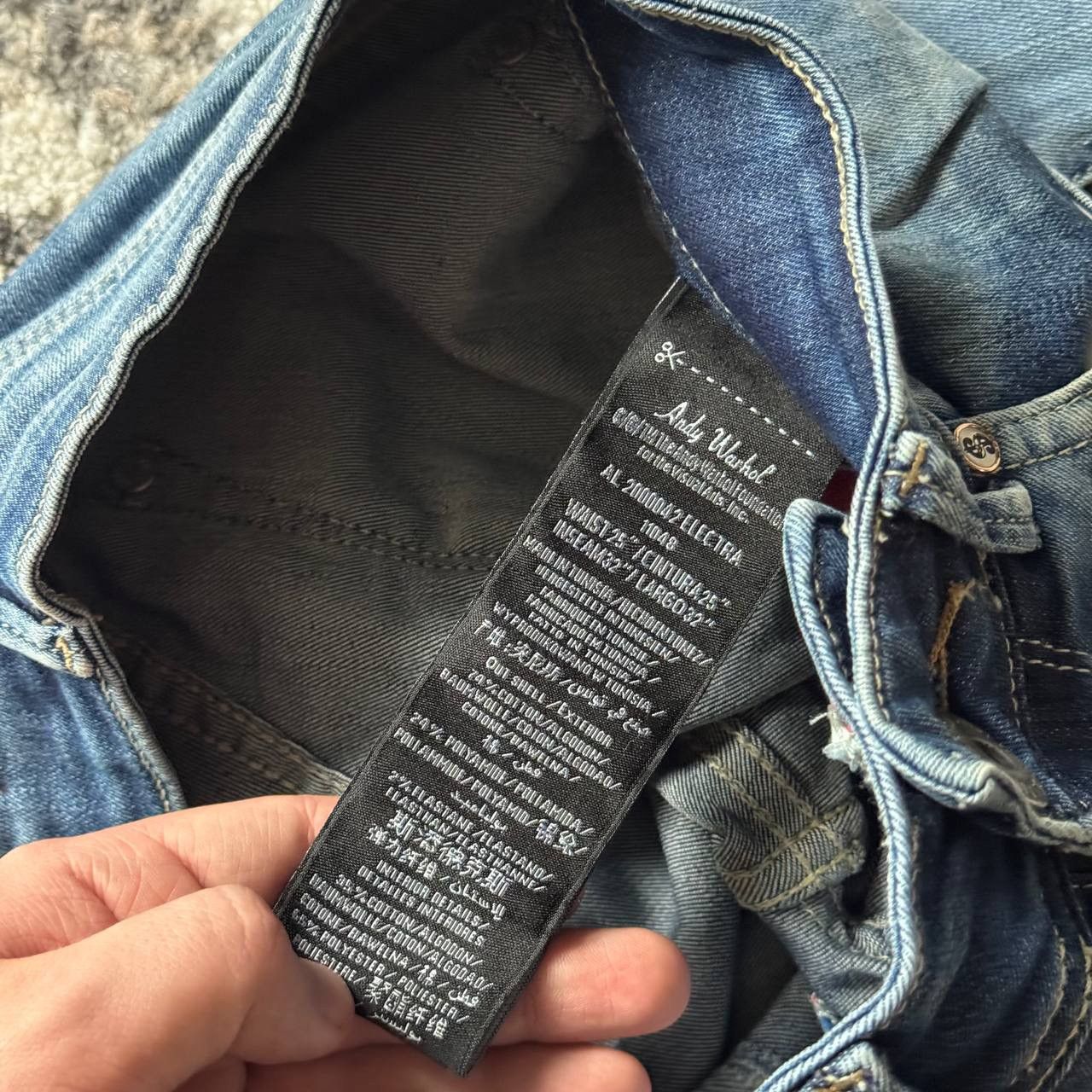 Andy Warhol Andy Warhol Pepe Jeans Crazy Distressed Washed Denim Jeans Size US 26 / EU 42 - 8 Thumbnail