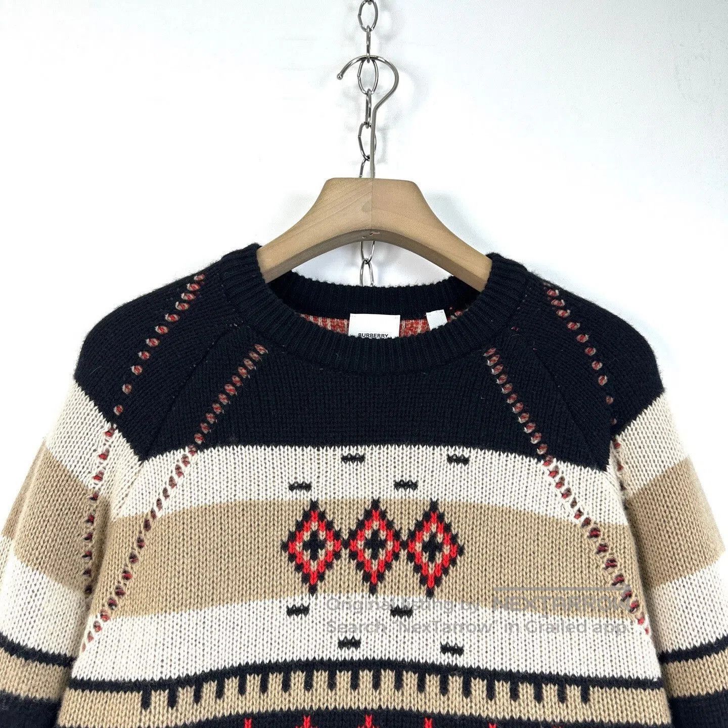 Burberry Burberry Men's Vintage Cashmere Crewneck Sweater. Size US S / EU 44-46 / 1 - 3 Thumbnail