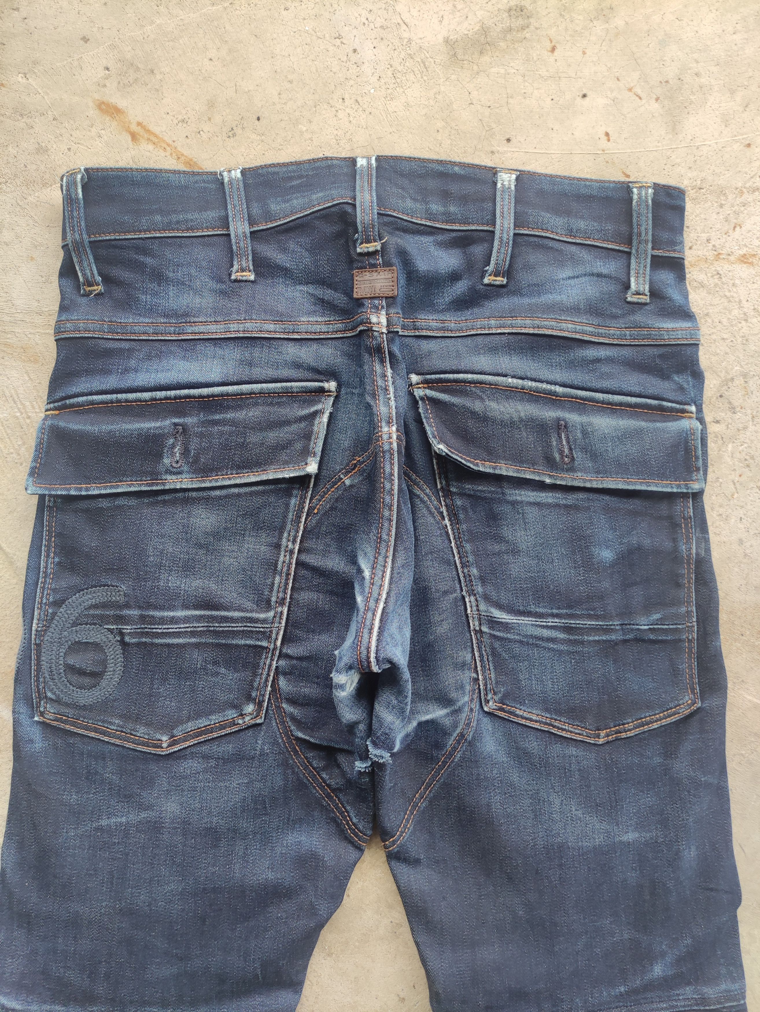 G-Star Vintage G-Star Button Denim Distressed Faded Jean W31 Size US 31 - 9 Thumbnail