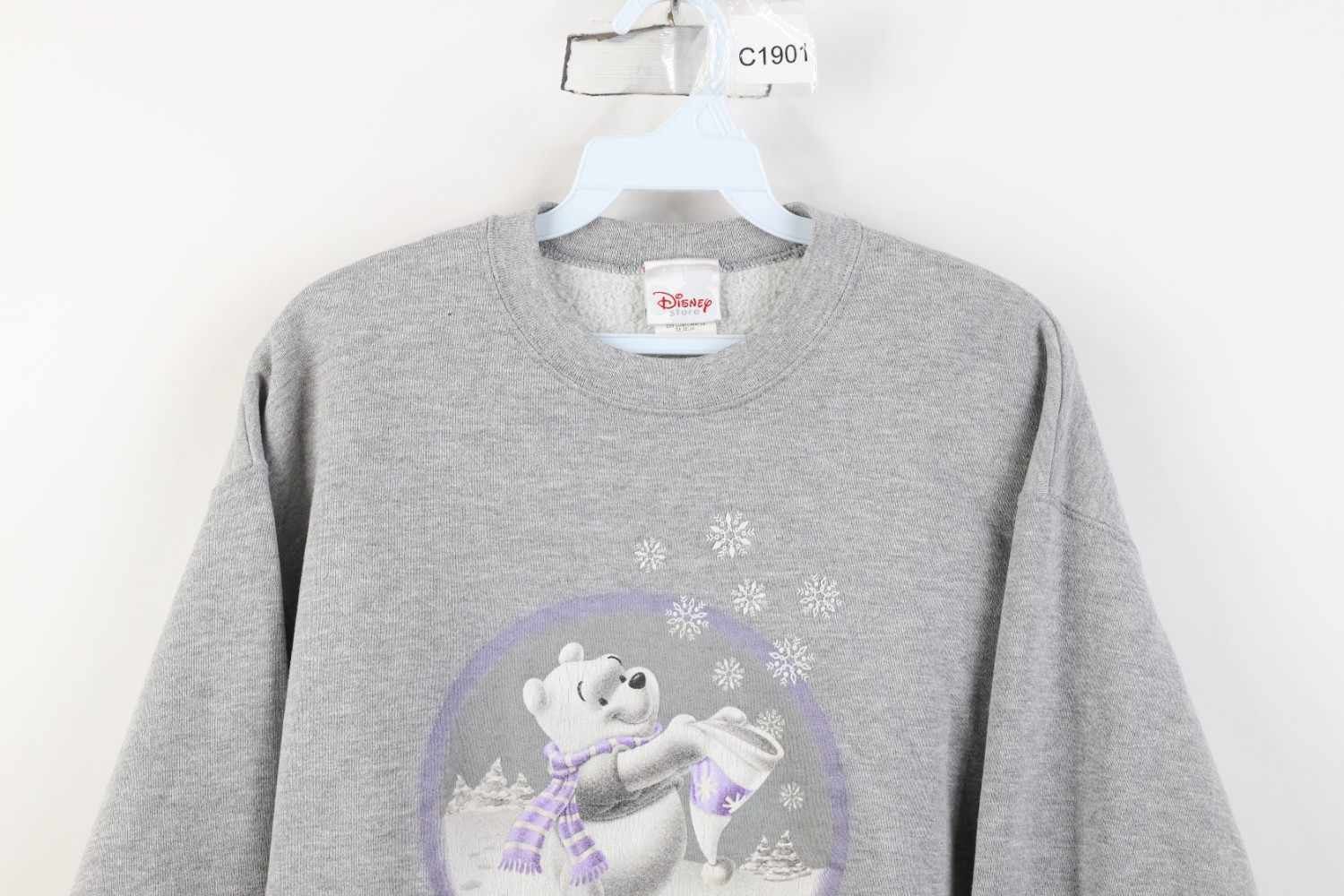 Disney Vintage 90s Disney Christmas Winnie the Pooh Sweatshirt Size M / US 6-8 / IT 42-44 - 2 Thumbnail