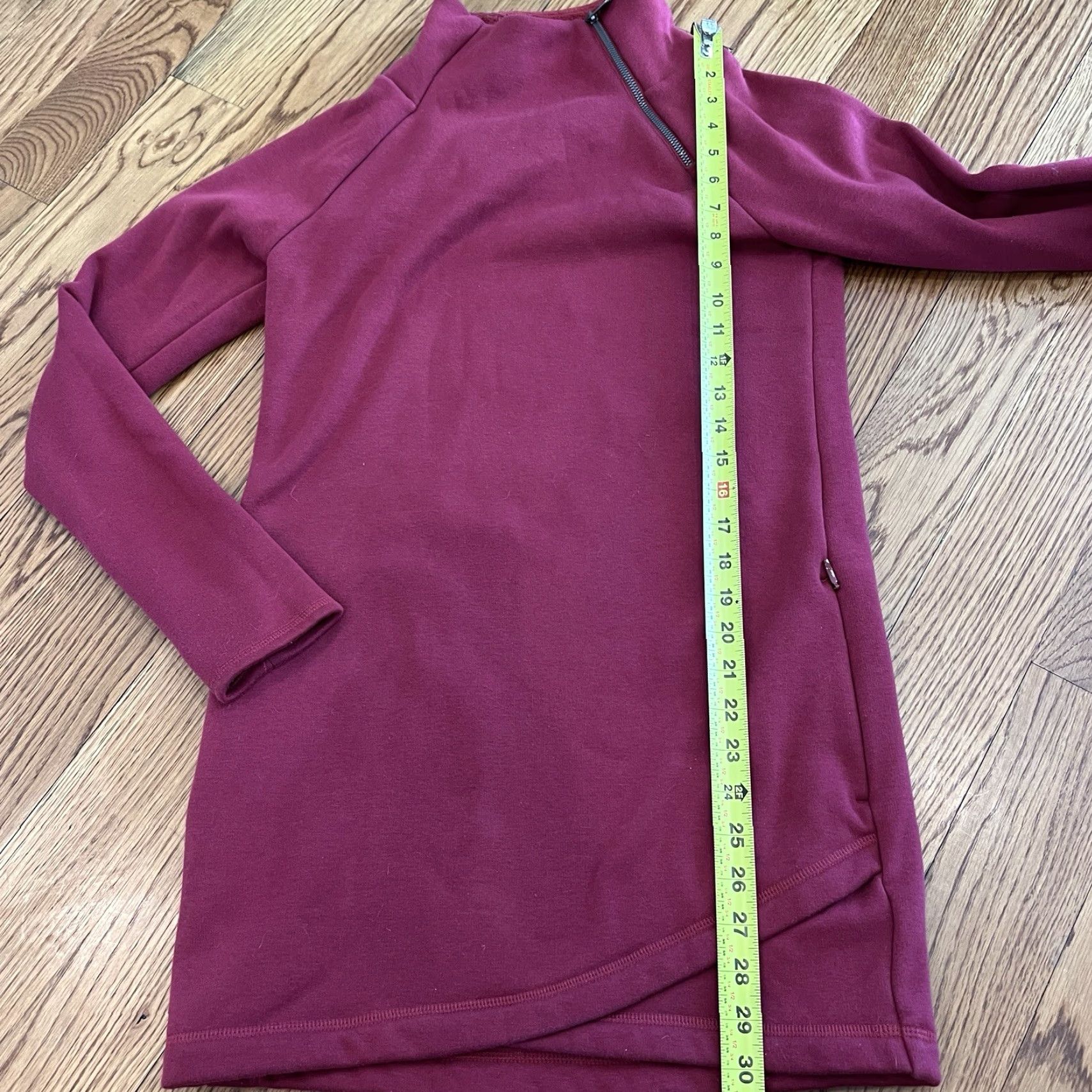 Athleta Athleta Sweatshirt Tunic Women XXS Red Fleece Zip Pockets Mock Neck Activewear Dress Modern Classic Outdoor Size XXS / US 00 / IT 34 - 7 Thumbnail