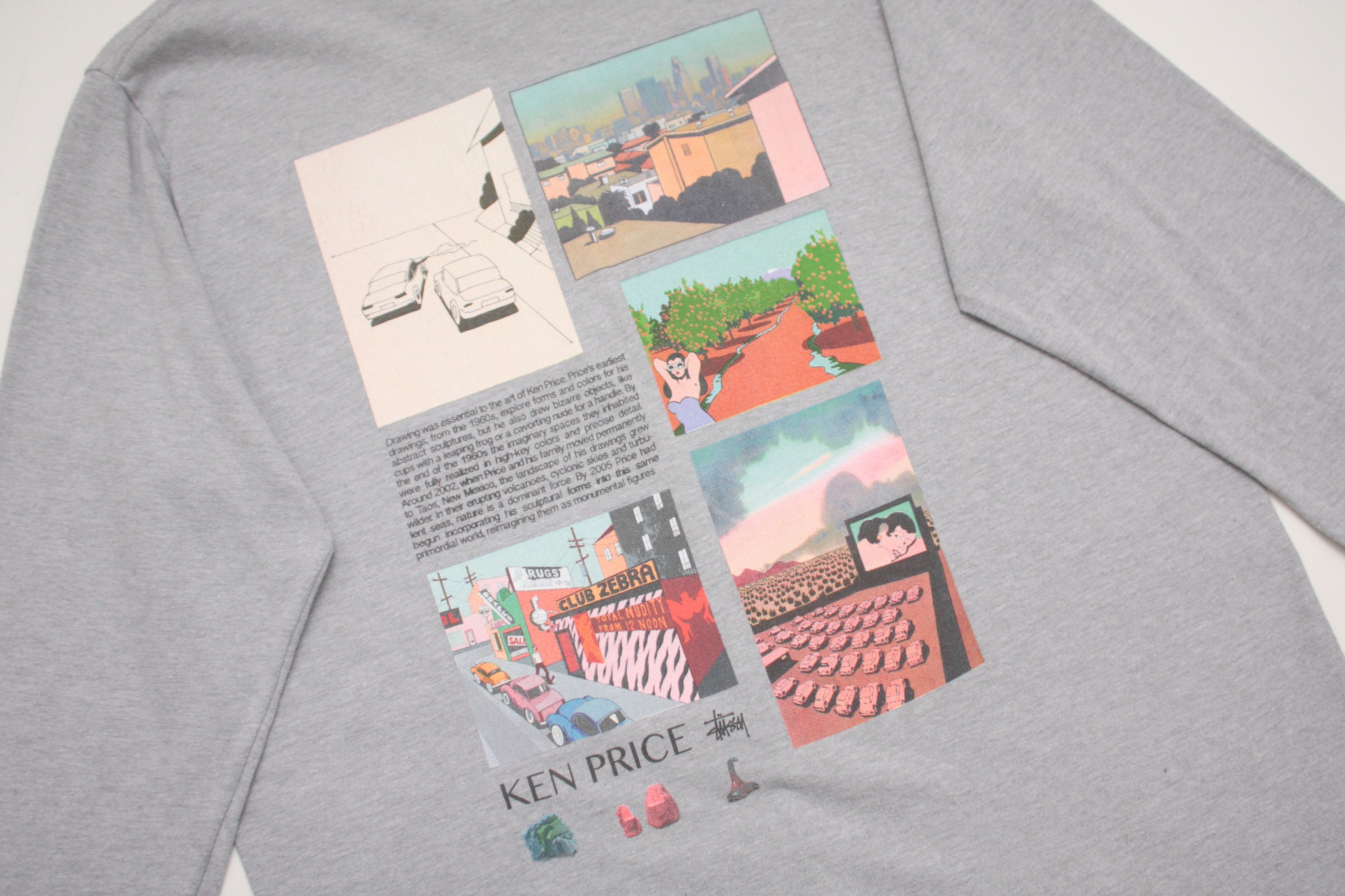 Stussy Stussy X Ken Price Grey Longsleeve T-Shirt Men's Medium Size US M / EU 48-50 / 2 - 7 Thumbnail