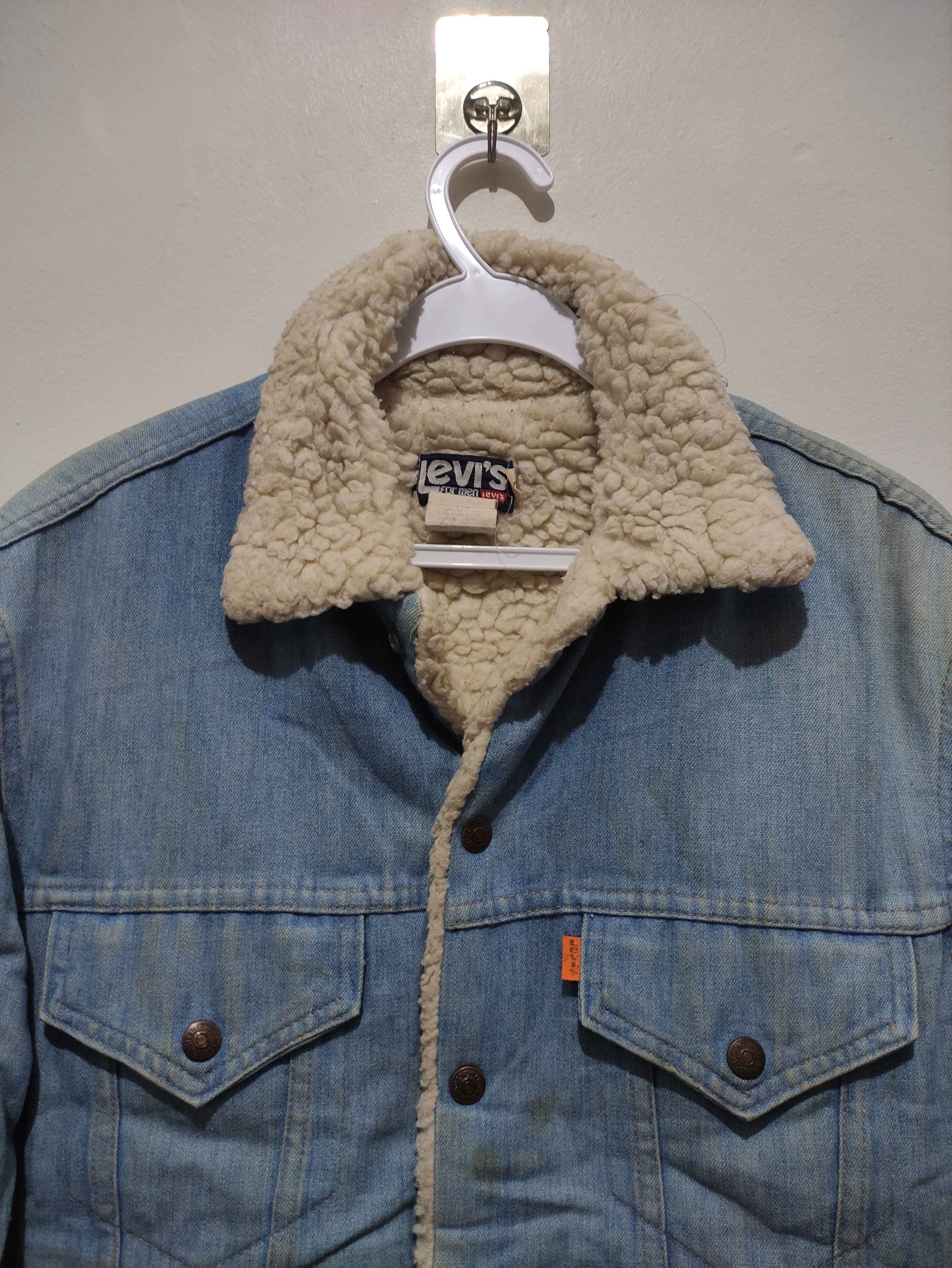 Levi's Vintage 1970's Levis Sherpa Lined Trucker Jacket Size US S / EU 44-46 / 1 - 12 Thumbnail