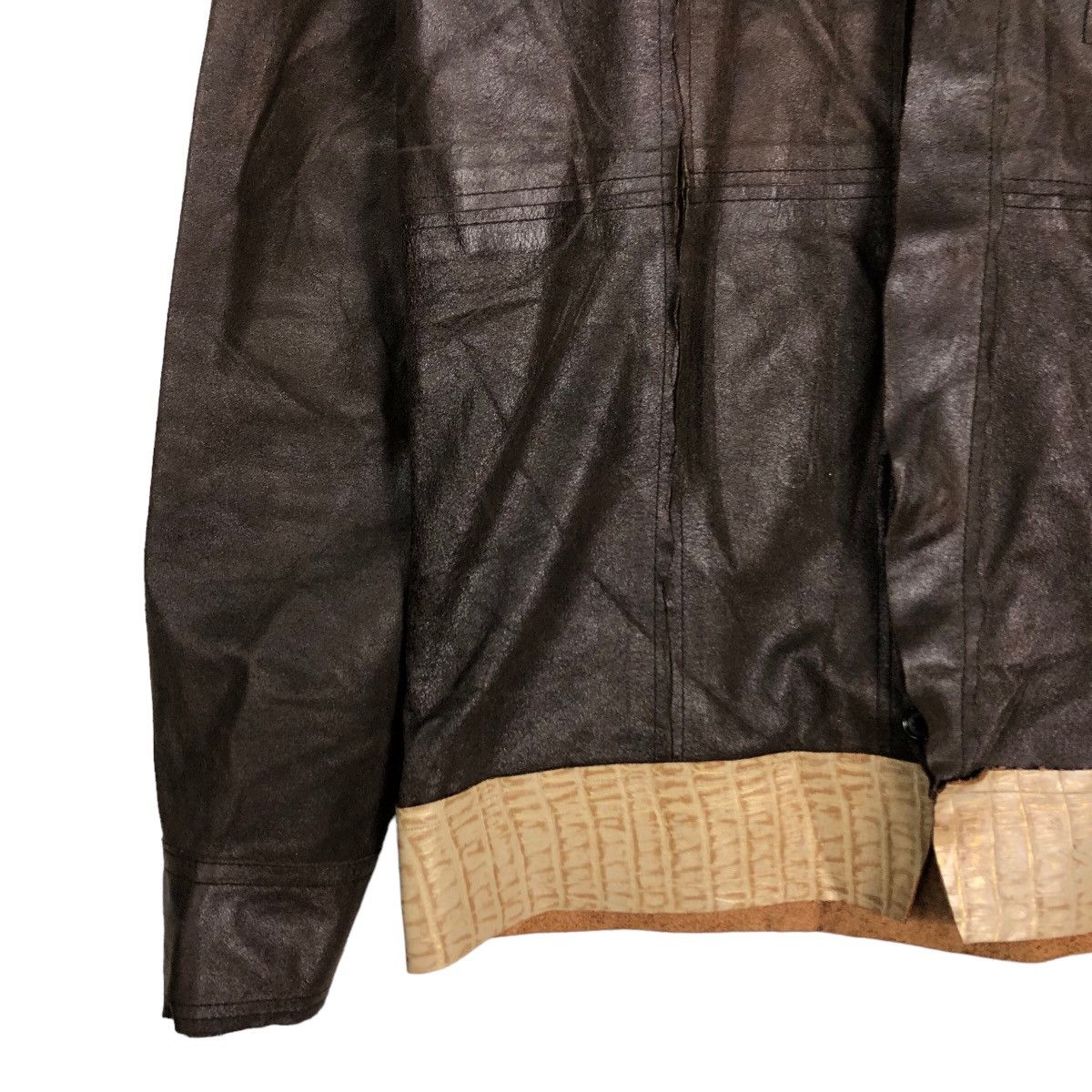 Japanese Brand 🔥Vintage Biker Leather Jacket Michel Klein Homme Paris Size US M / EU 48-50 / 2 - 4 Thumbnail