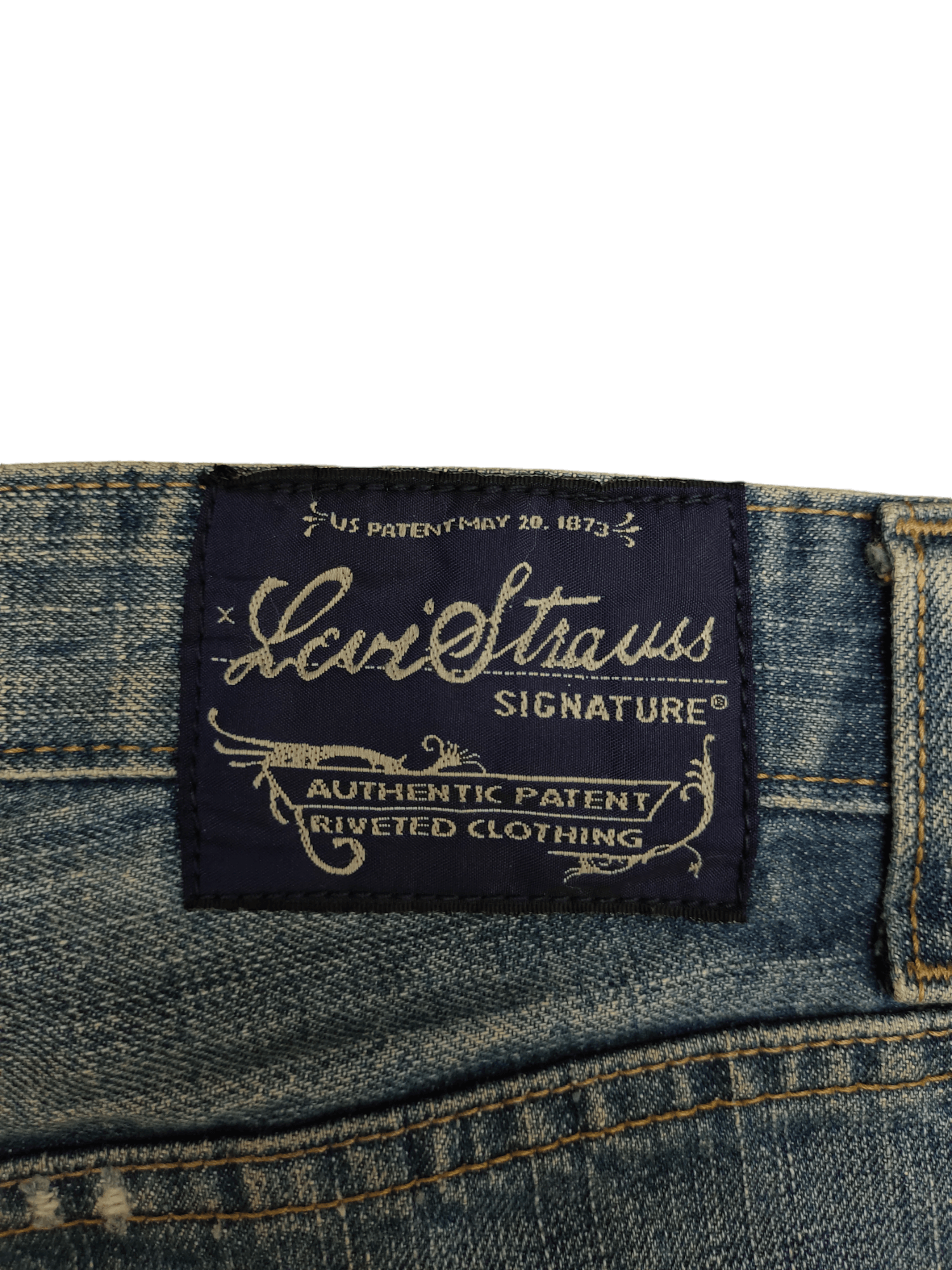 Vintage Y2k Levis Signature Clawmark Low Loose Bootcut Jeans