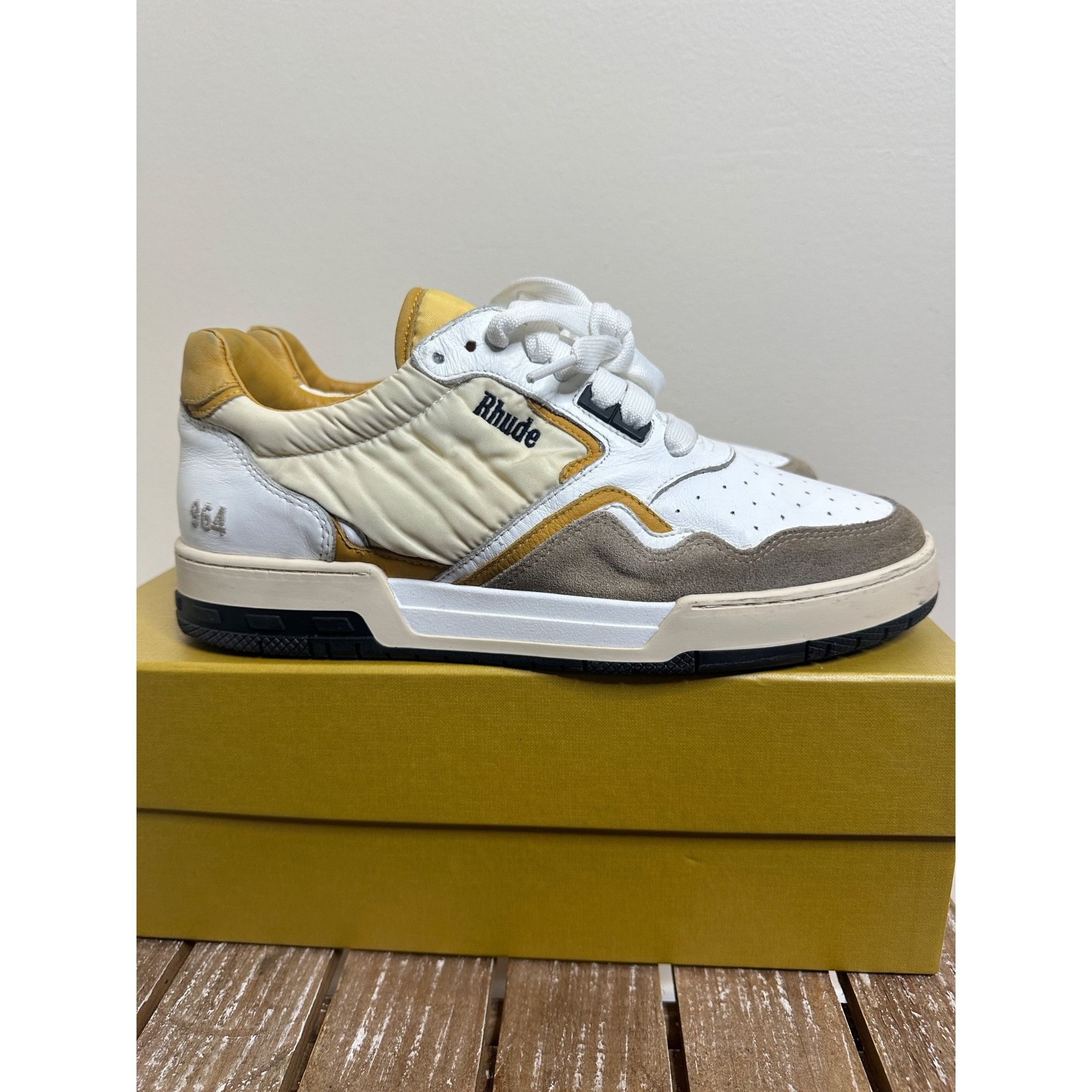 Rhude Rhude Racing Logo Embroidered Sneaker Size US 10 / EU 43 - 1 Thumbnail