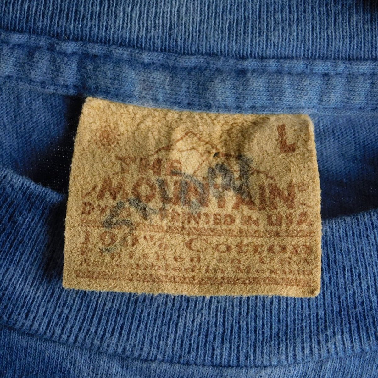 The Mountain The Mountain Wolf T Shirt Size L Tie Dye NWF 1999 Blue Size US L / EU 52-54 / 3 - 3 Thumbnail
