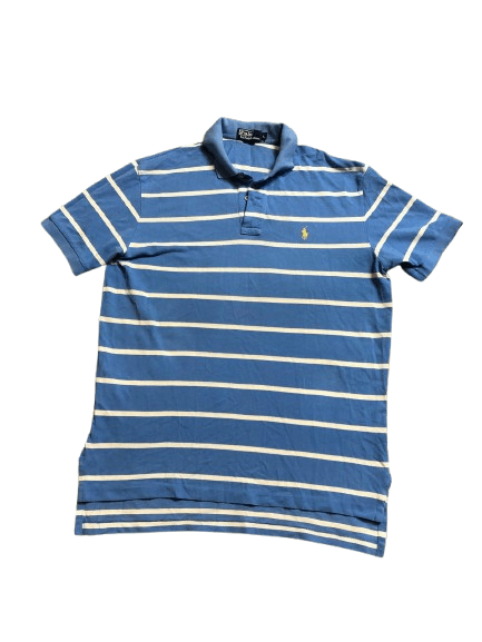 Polo Ralph Lauren Vintage Polo Ralph Lauren 100% Cotton Striped Polo Size L Size US L / EU 52-54 / 3 - 1 Thumbnail