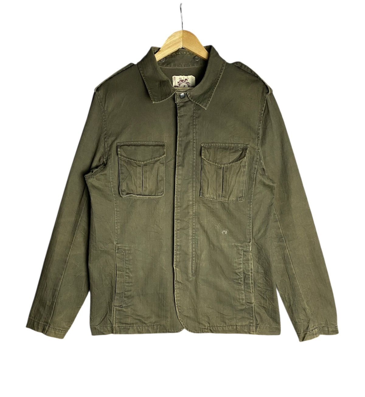 Japanese Brand Espeara Tartan HBT Military Jacket Size US L / EU 52-54 / 3 - 1 Thumbnail