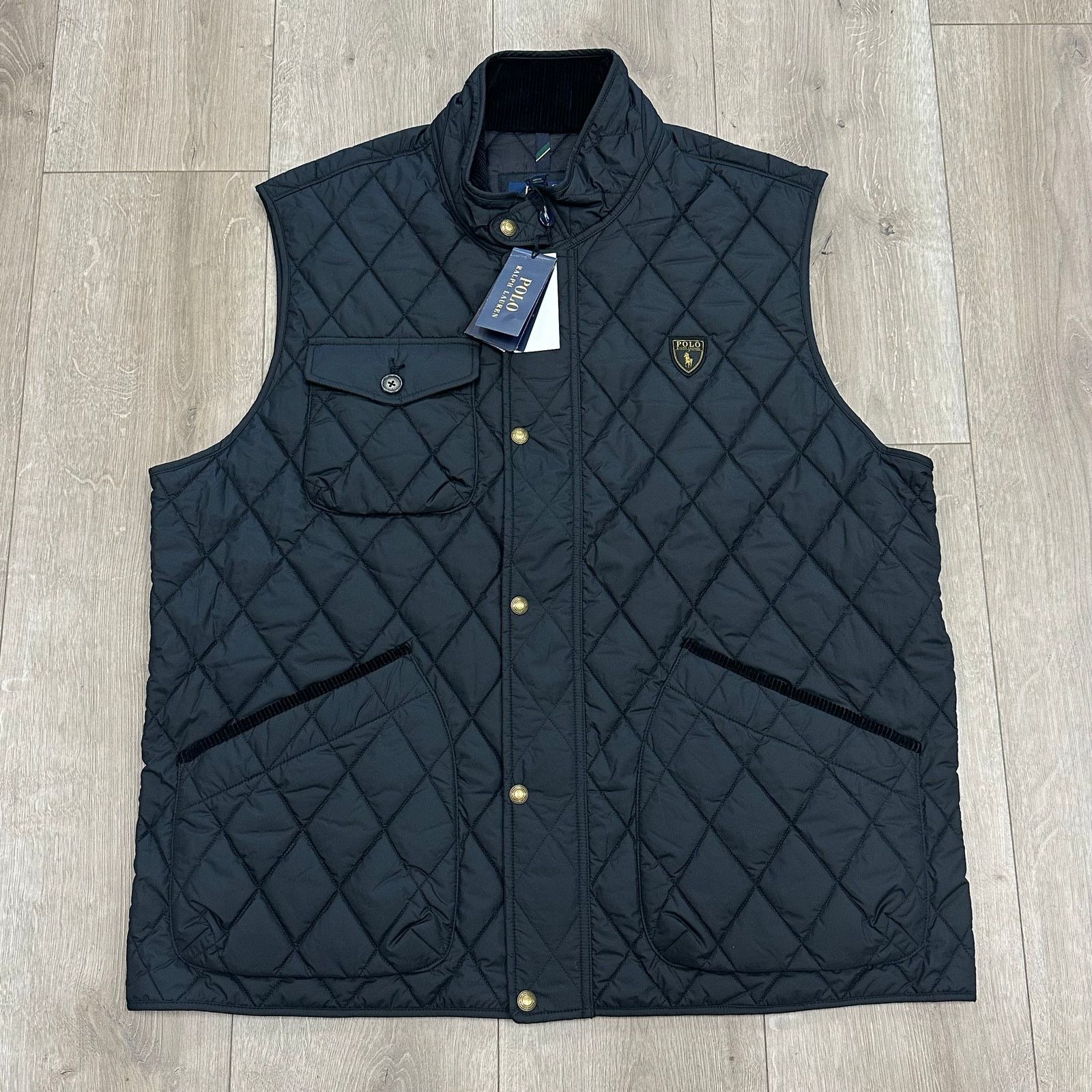 Polo Ralph Lauren New Polo Ralph Lauren navy blue quilted Beaton utility vest Size US XXL / EU 58 / 5 - 1 Thumbnail
