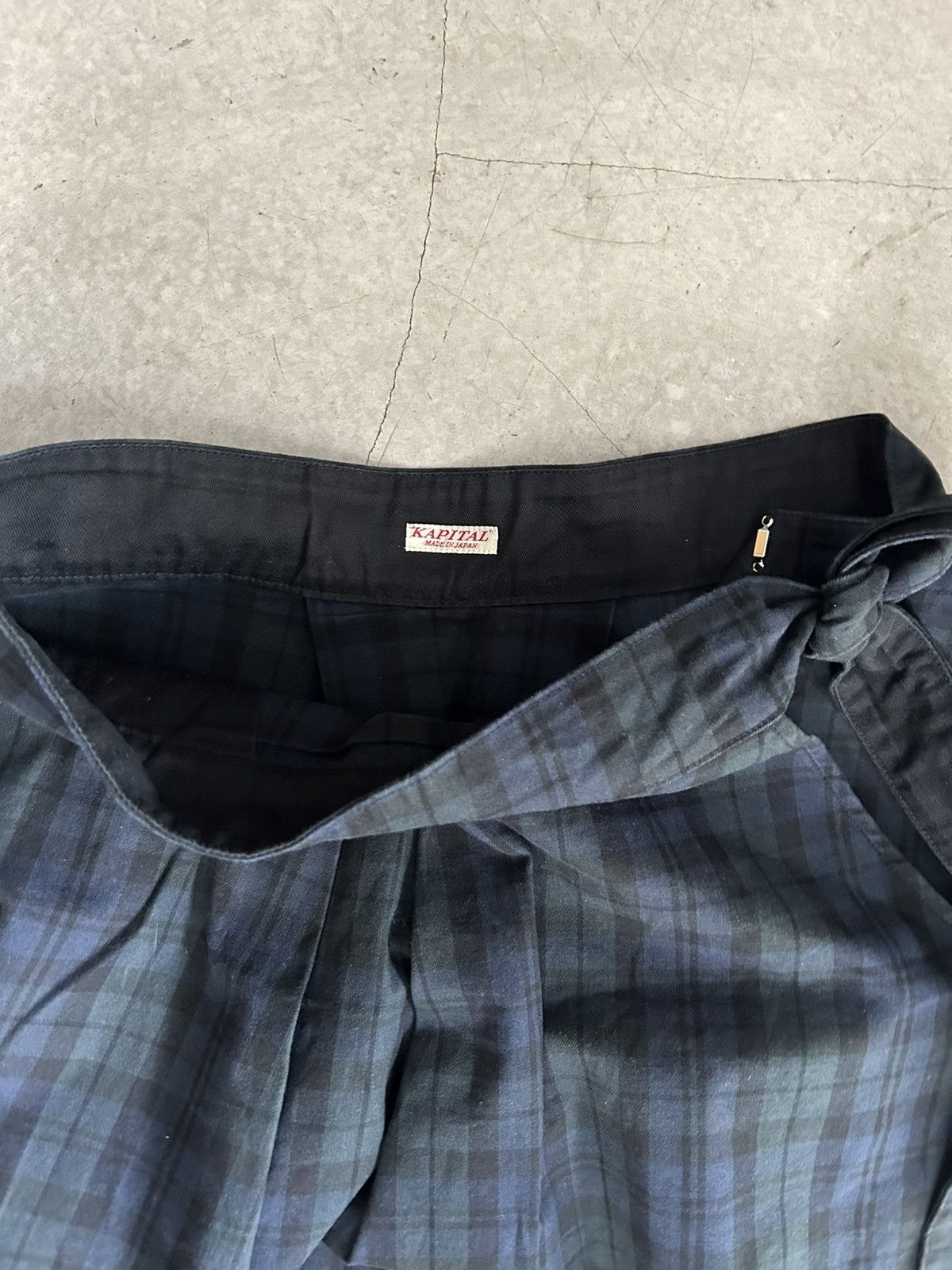 Kapital Kapital Green Plaid Drop Shorts Size US 30 / EU 46 - 2 Thumbnail