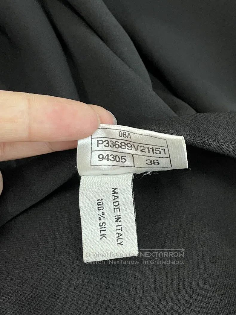 Chanel Chanel Black off-shoulder top with oblique shoulder Size XS / US 0-2 / IT 36-38 - 6 Thumbnail