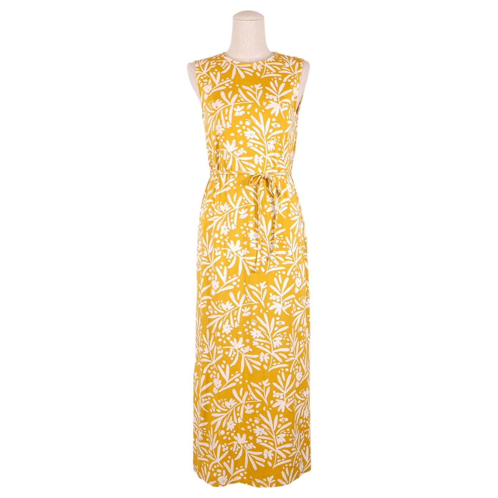Other Garnet Hill Yellow Floral Dress Sz Extra Small Size XS / US 0-2 / IT 36-38 - 1 Thumbnail