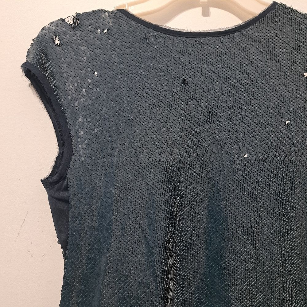 Other Worth New York Sequins Silk Holiday Top Size 2 Navy/White NWTWorth New York Seq Size XS / US 0-2 / IT 36-38 - 8 Thumbnail