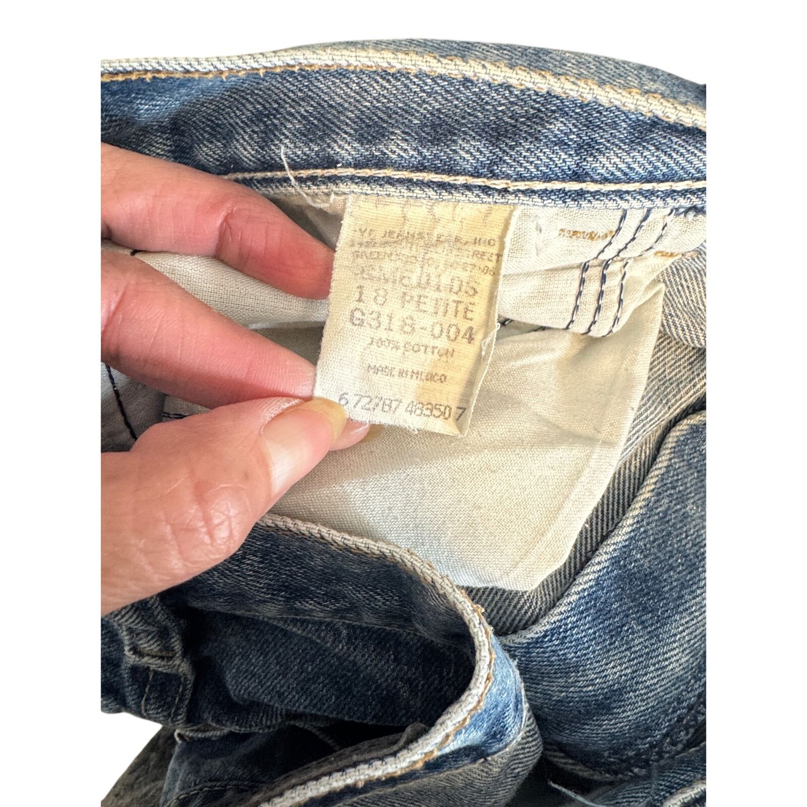 Vintage Vintage Gitano high waisted tapered 80s 90s jeans size 18P Size 36" / US 14 / IT 50 - 8 Thumbnail