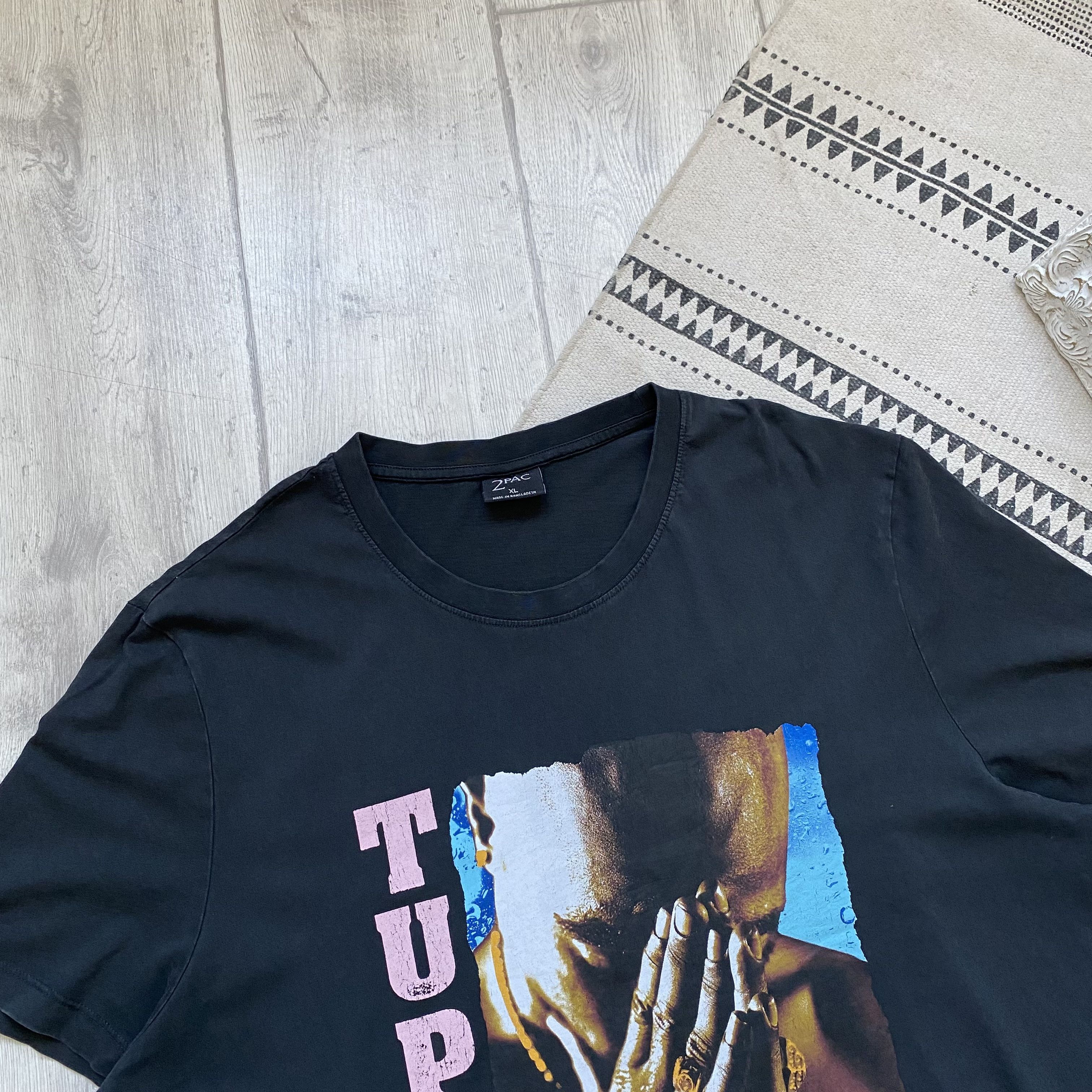 Band Tees 🎙️ 2pac Rap tees Tupac Shakur t shirt Size US XL / EU 56 / 4 - 2 Thumbnail