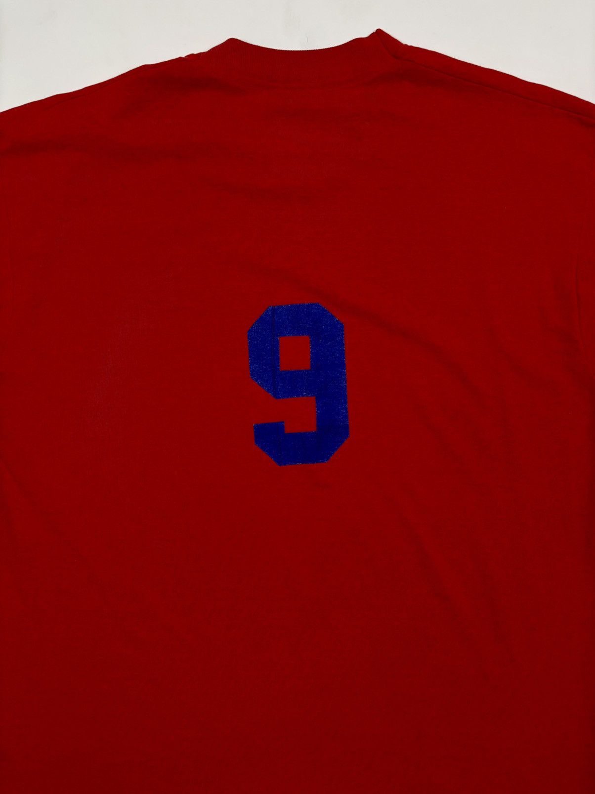 Unsound Rags × Vintage 1990s “Number Nine” Red Screen Stars Sports Graphic Tee Size US XL / EU 56 / 4 - 5 Thumbnail