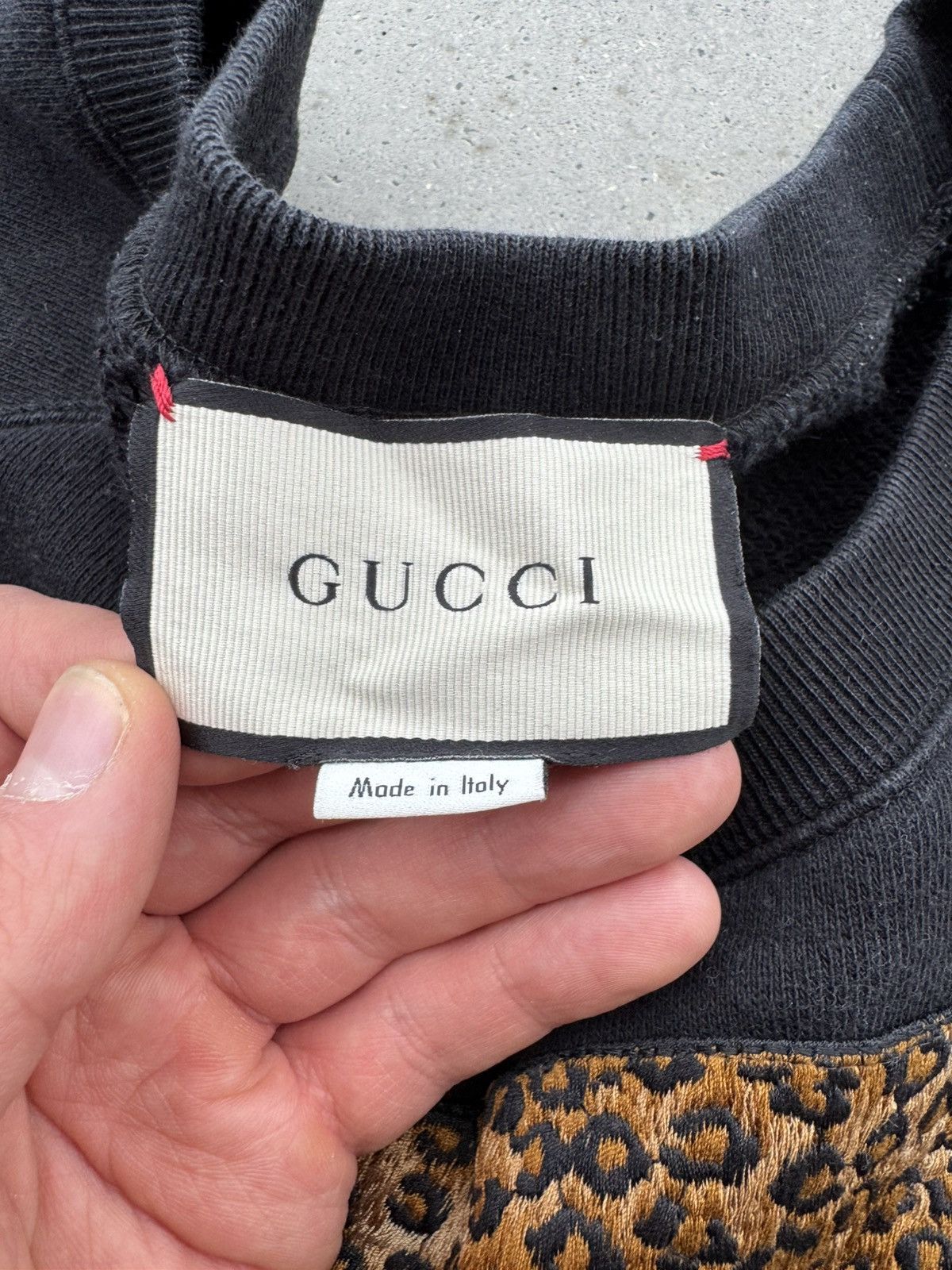 Designer × Gucci Gucci Sweatshirt crewneck fake logo with Leopard Size US L / EU 52-54 / 3 - 2 Thumbnail