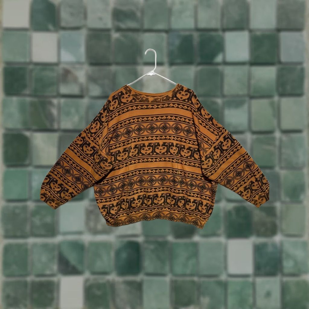 Gloverall VINTAGE Venezia Sportswear Sweatshirt Women’s 3XL All Over Print Crewneck 90s Orange Size XXL / US 16-18 / IT 52-54 - 1 Thumbnail