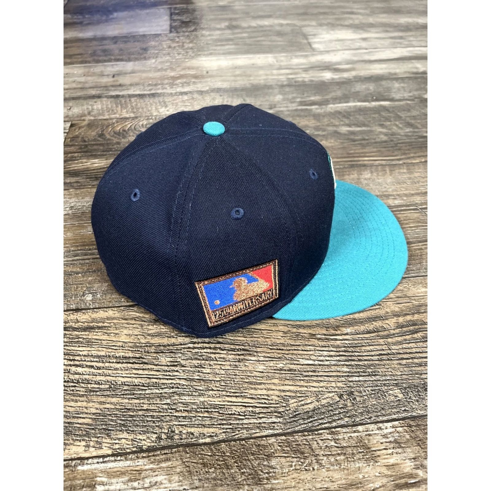 New Era New Era Seattle Mariners 125th Anniversary Hat Cap Black/Blue 7 1/2 Men Green Baseball Cap Mariners 125th Anniversary Mens Cap Size ONE SIZE - 2 Thumbnail