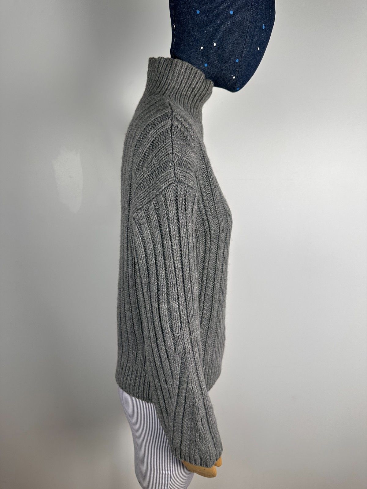 Massimo Dutti Massimo Dutti Italian Yarn Cable Knit Wool Jumper Sweater XS Size XS / US 0-2 / IT 36-38 - 6 Thumbnail