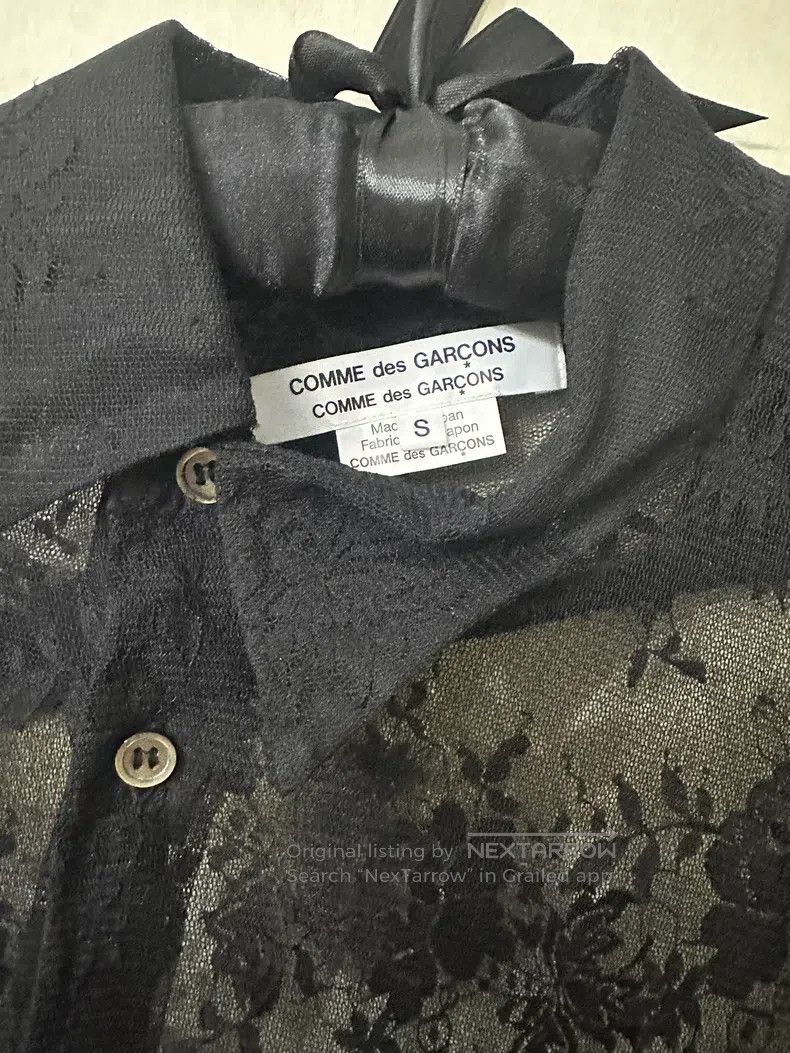 Comme des Garcons Comme Des Garcons Lace Tulle Long Shirt Size S / US 4 / IT 40 - 3 Thumbnail