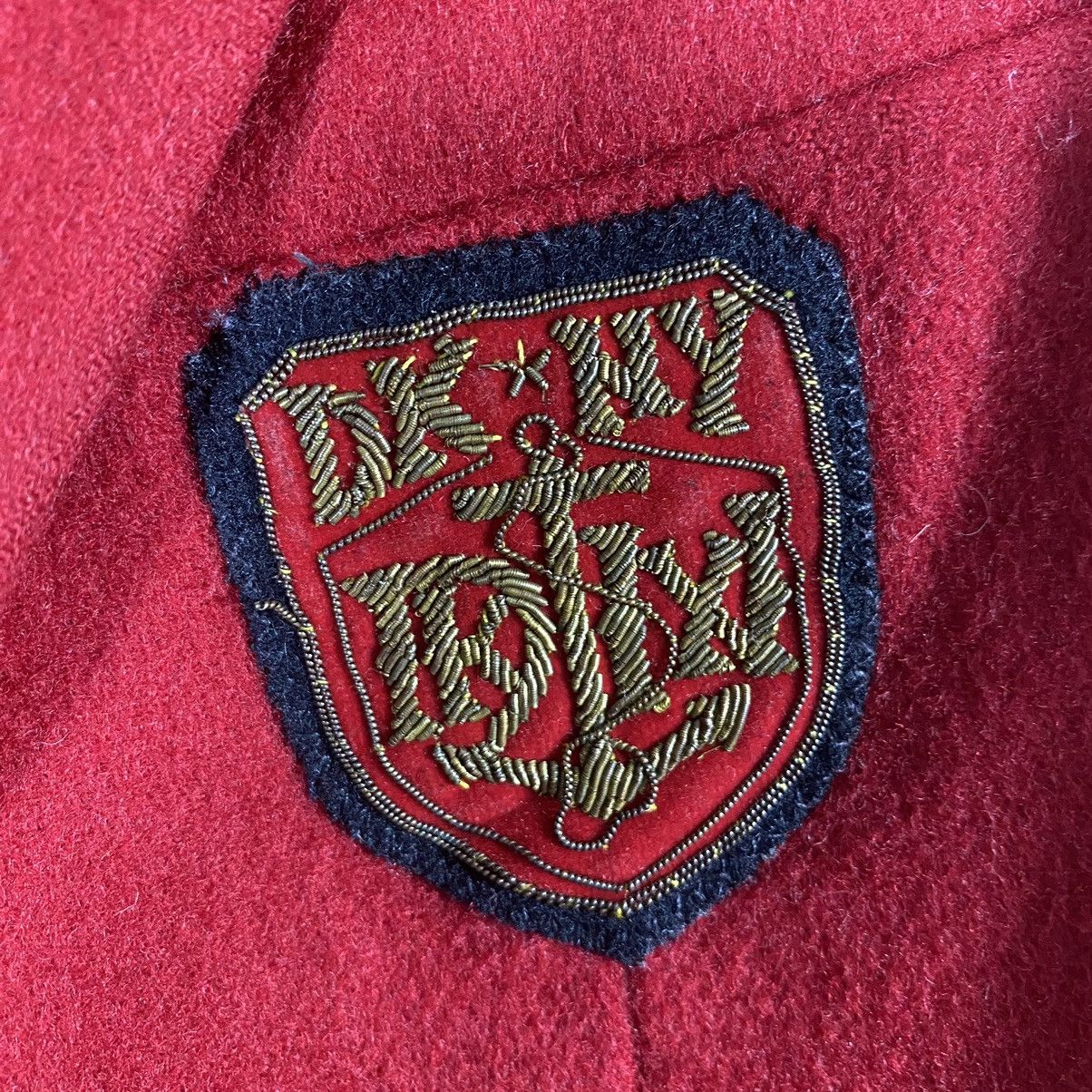 DKNY × Vintage Vintage 90s Preppy Donna Karan New York Wool Blazer Size 34S - 6 Thumbnail