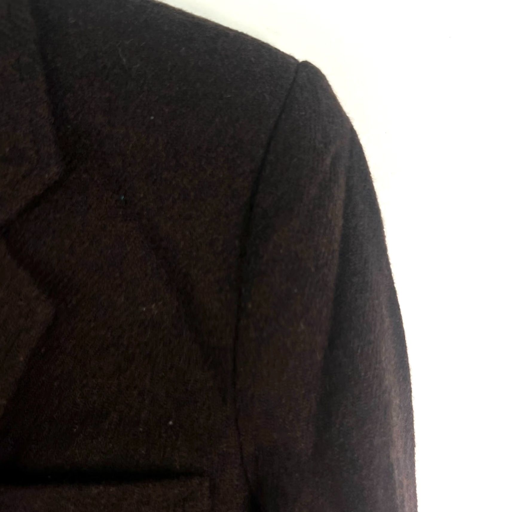 Vintage VINTAGE Single Breast Notch Wool Blend Blazer Jacket Womens Size 7/8 Brown Made in Japan Size M / US 6-8 / IT 42-44 - 3 Thumbnail