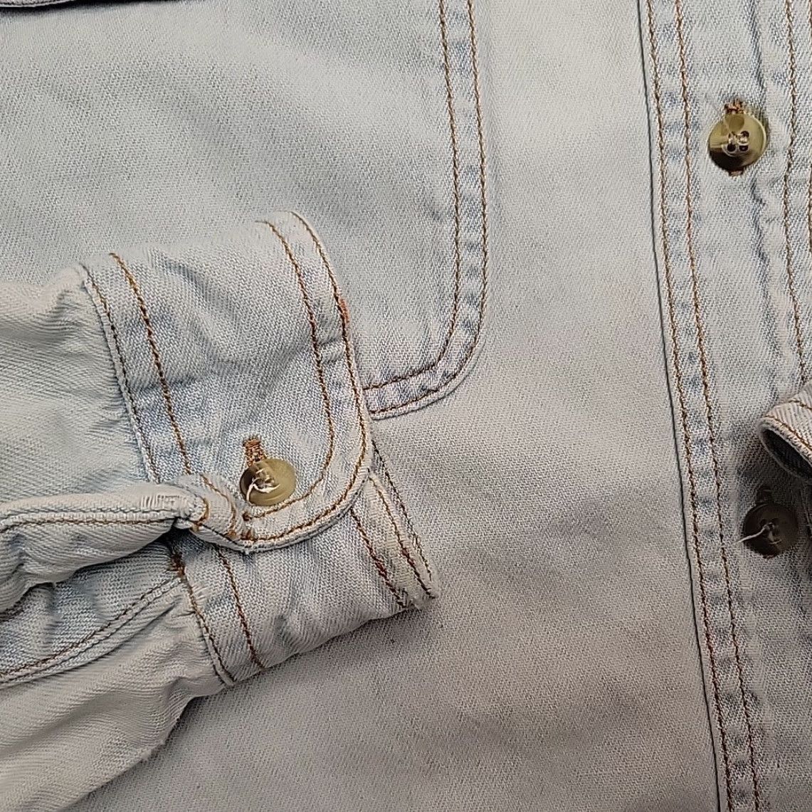 Anchor Blue VTG Bitteroot Gem Mineral Society Shirt Mens L Blue Chambray Denim Faded Montana Shirt Mens L Blue Chambray Denim Faded Montana Size US L / EU 52-54 / 3 - 6 Thumbnail
