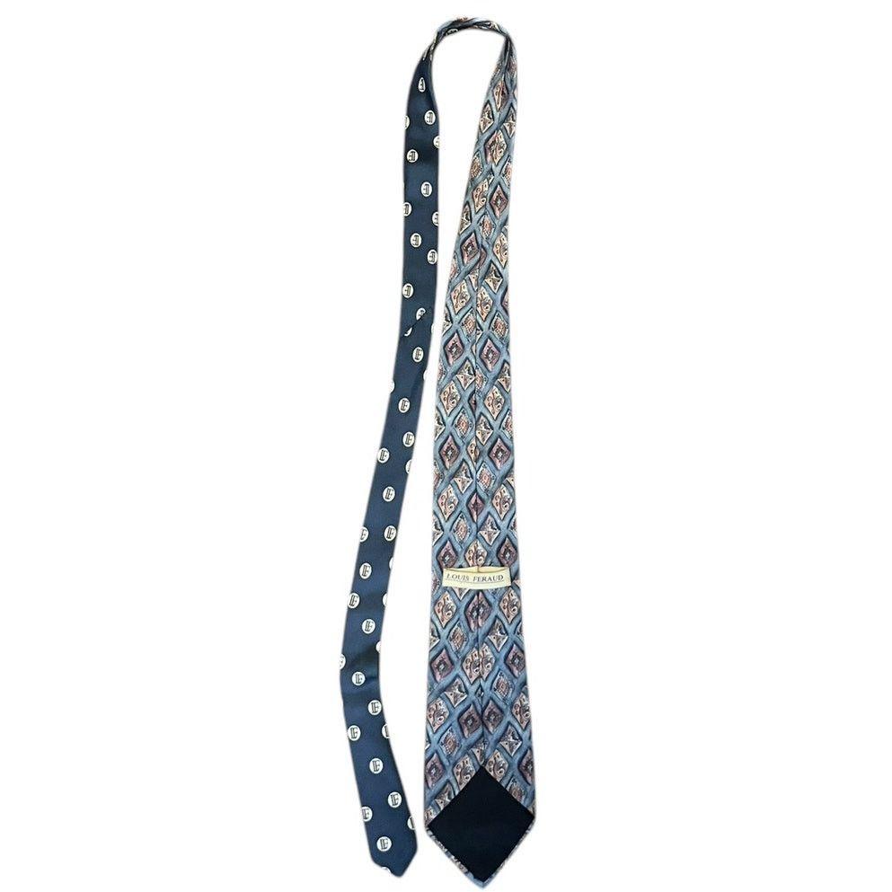 Louis Feraud Louis Feraud vintage silk tie with geometric diamond pattern Size ONE SIZE - 8 Thumbnail