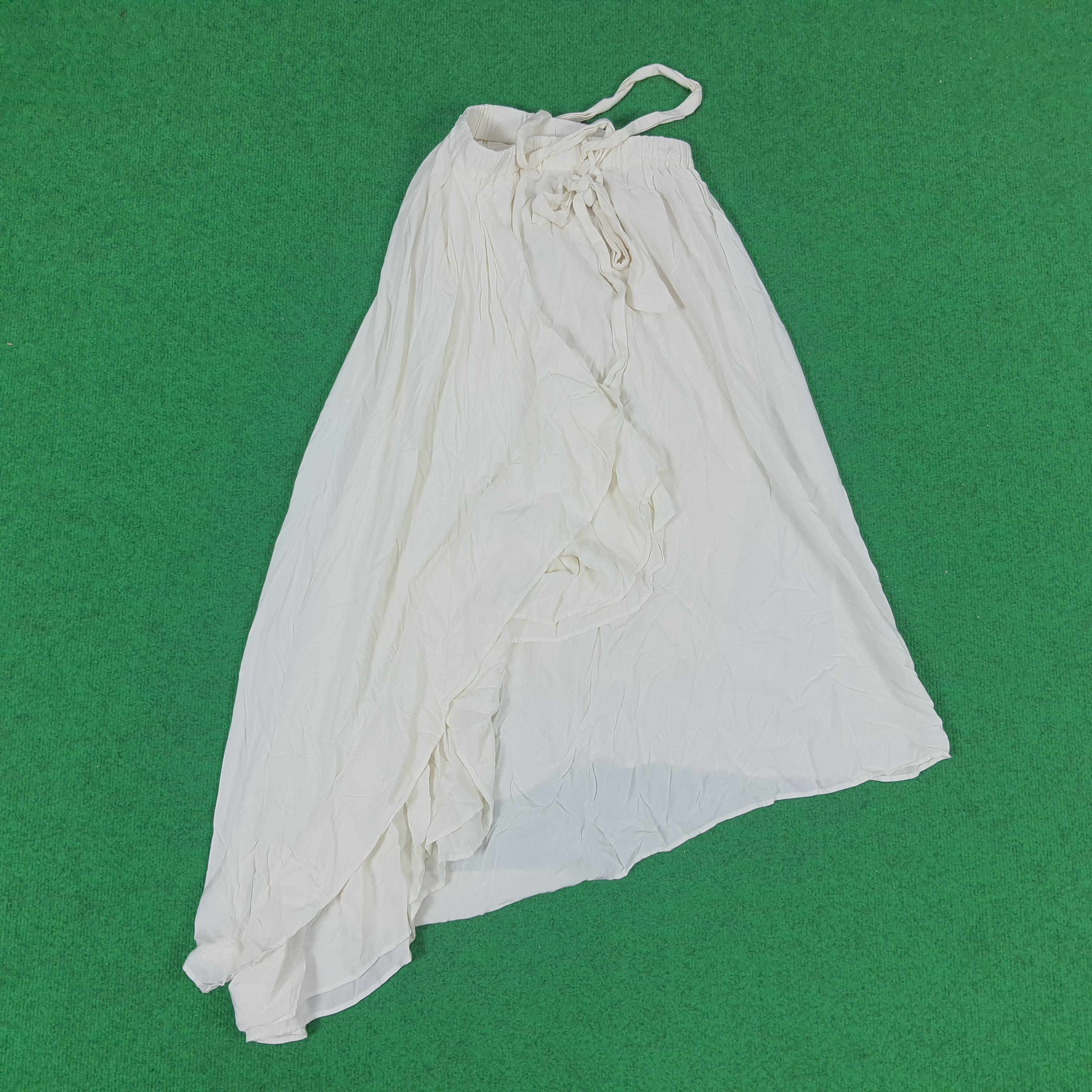 Designer × Japanese Brand Vintage Natural G.O.A Japanese Brand Long Skirts Size 26" / US 2 / IT 38 - 2 Thumbnail