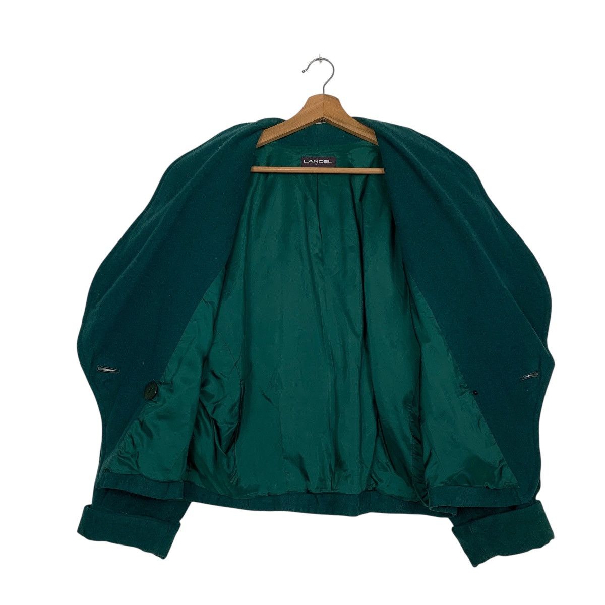 Lancel Lancel Green Wool Jacket Size M / US 6-8 / IT 42-44 - 11 Thumbnail