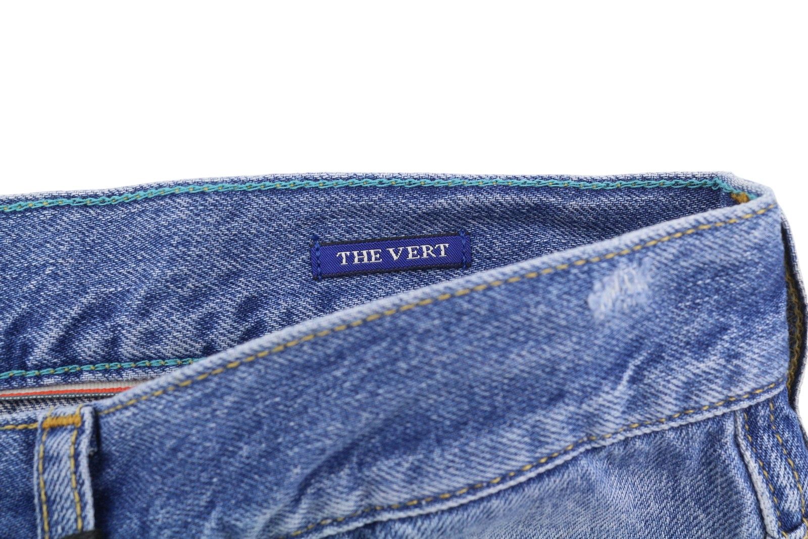 Scotch & Soda THE VERT W32/L32 Blue Distress Straight Jeans 88597 Size US 32 / EU 48 - 6 Thumbnail