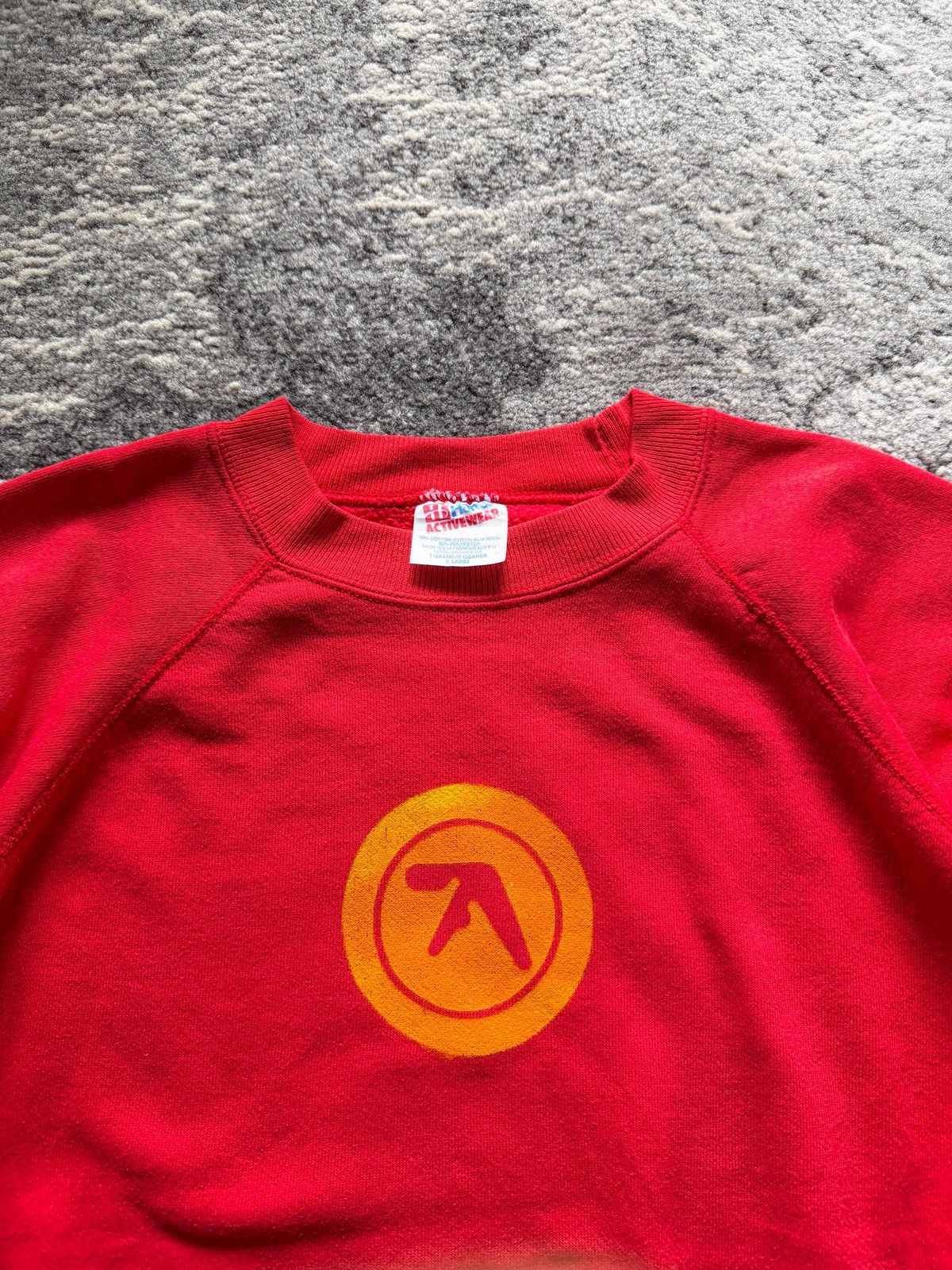 Hanes 90’s Hanes Aphex Twin Music Sweatshirt Size US XL / EU 56 / 4 - 4 Thumbnail