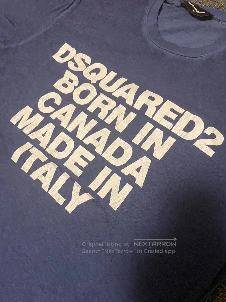 Dsquared2 DSQUARED2 Blue Short Sleeve Graphic T. Size US M / EU 48-50 / 2 - 3 Thumbnail