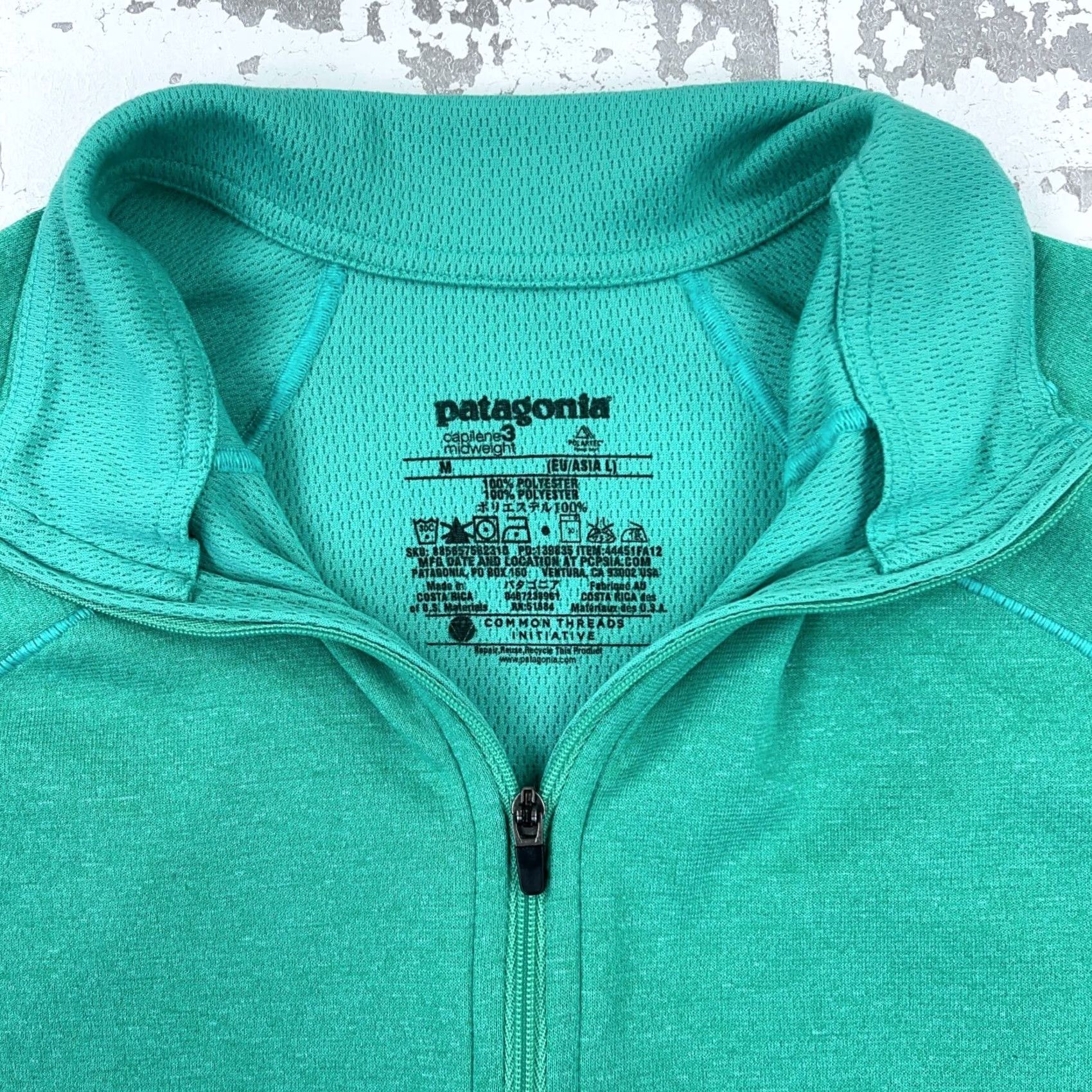 Patagonia Patagonia Sweater Women Medium Green Pullover Quarter Zip Midweight Size M / US 6-8 / IT 42-44 - 3 Thumbnail