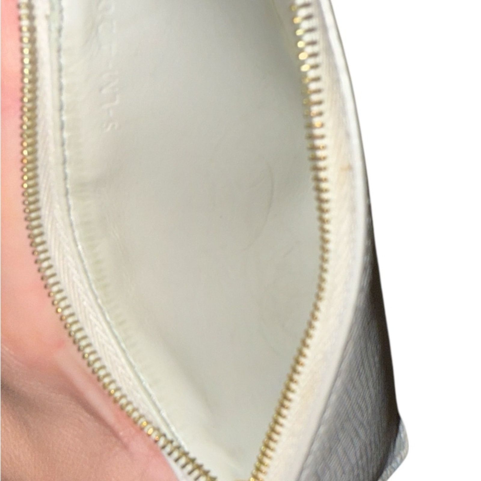 Celine Céline Paris White Leather Cardholder with Zip Coin Pouch Size ONE SIZE - 3 Thumbnail