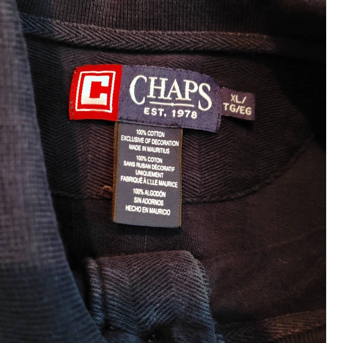 Chaps Chaps Polo Shirt Navy Blue/White XL Size US XL / EU 56 / 4 - 3 Thumbnail