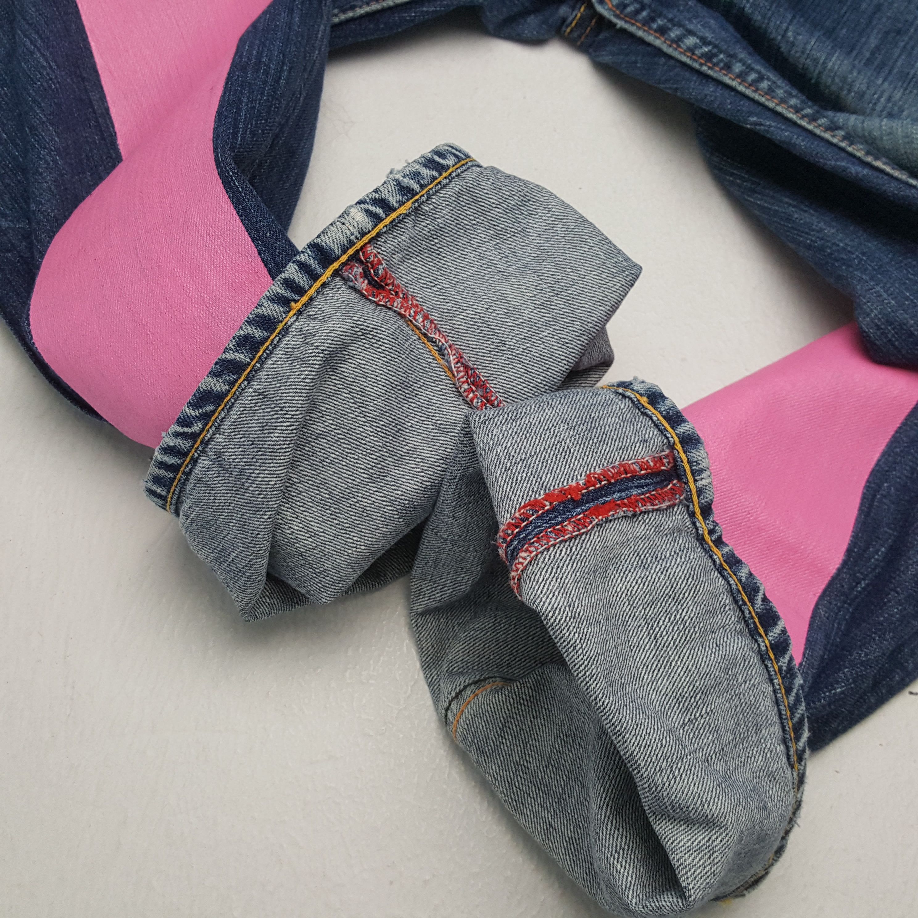 Evisu × Japanese Brand × Vintage EVISU Japanese Brand Streetwear Custom Daicock Jeans Size US 27 - 12 Thumbnail