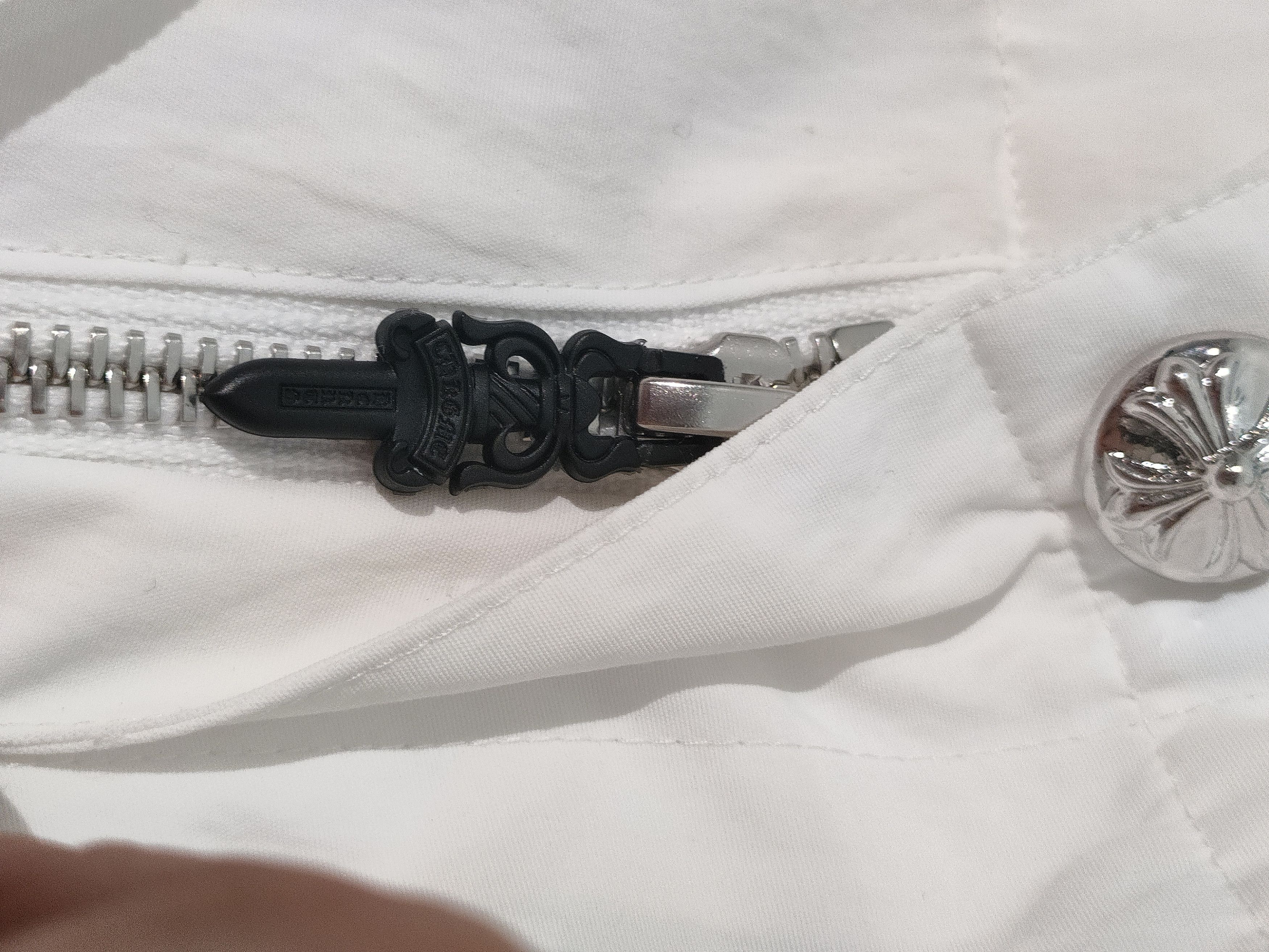 Chrome Hearts Chrome Hearts White Paratrooper Pants Size US 44 / EU 60 - 10 Thumbnail
