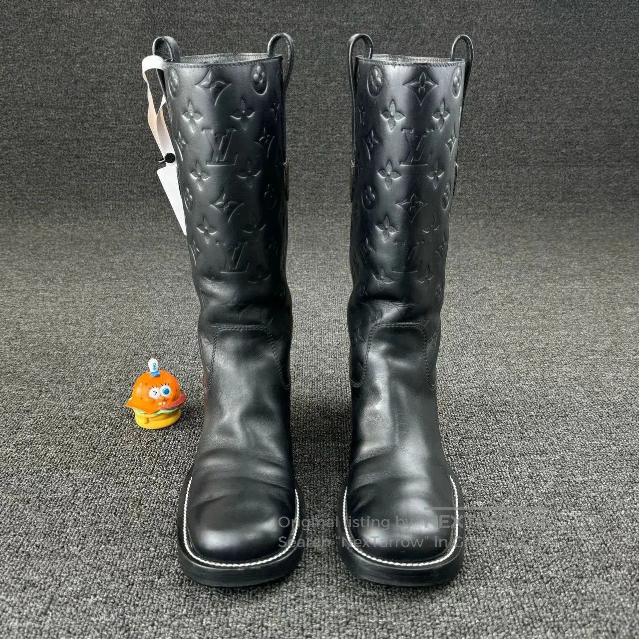 Louis Vuitton louis vuitton embossed pattern knight boots. Size US 7 / IT 37 - 2 Thumbnail