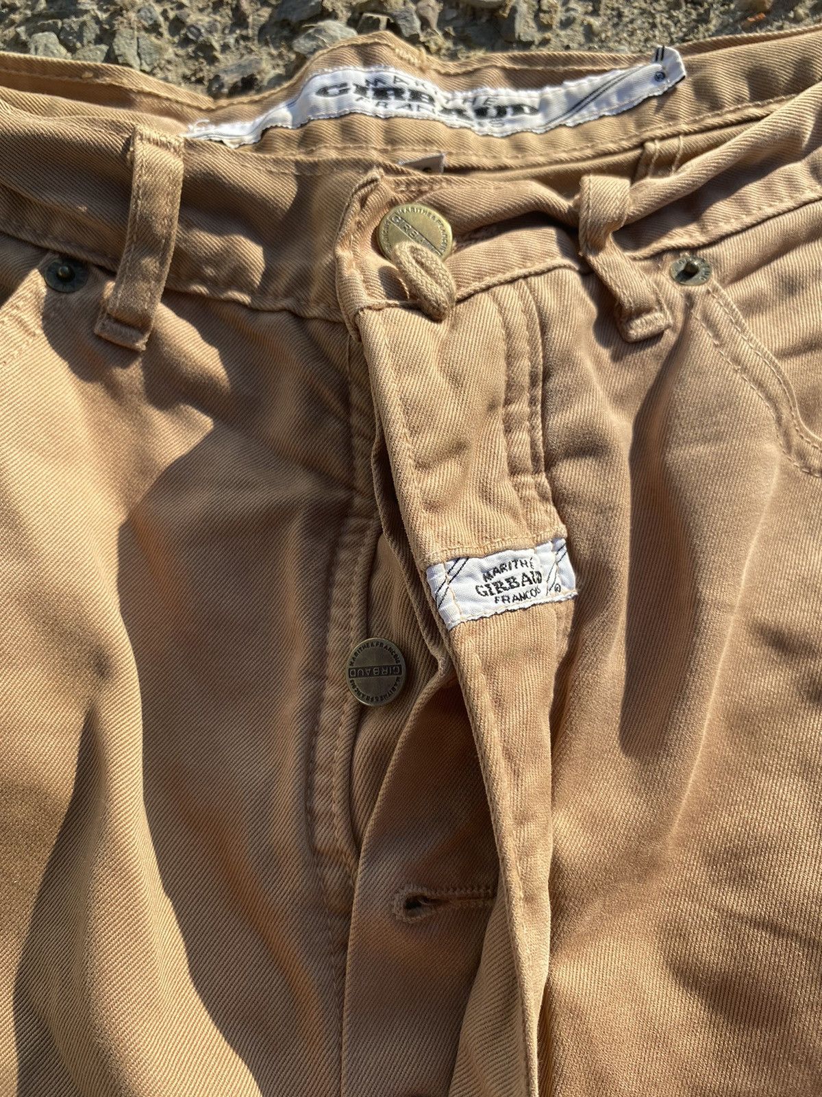 Marithe + Francois Girbaud Martihe Gibraud Francois – Beige Work Shorts (Size 33) Size US 33 - 3 Thumbnail