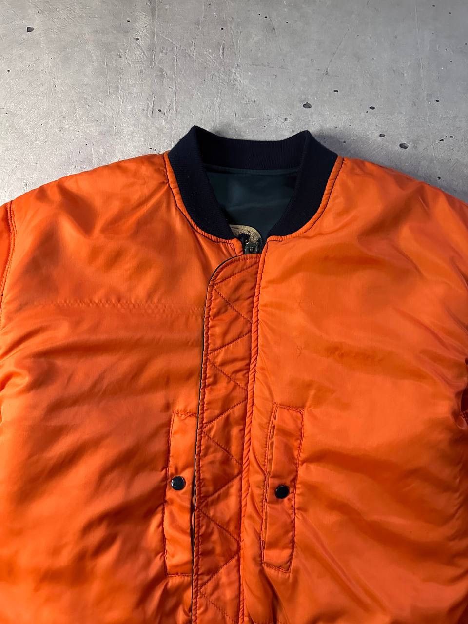 Other Vintage Wilker Industries MA-1 Bomber Jacket USA Patch Y2K Size US XL / EU 56 / 4 - 17 Thumbnail