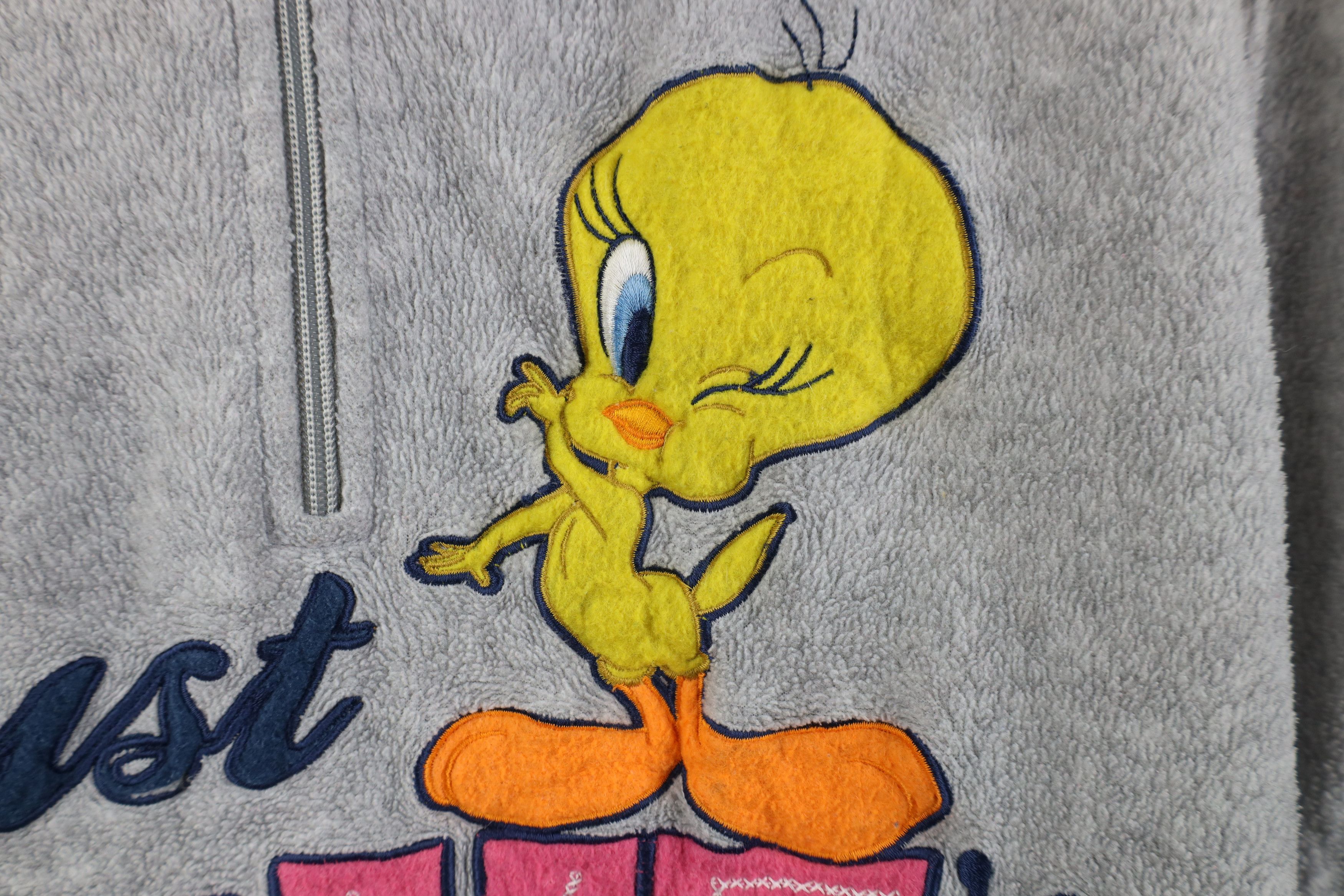Vintage Vintage 90s Looney Tunes Tweety Bird Love Half Zip Hoodie Size 3XL / US 20-22 - 5 Thumbnail