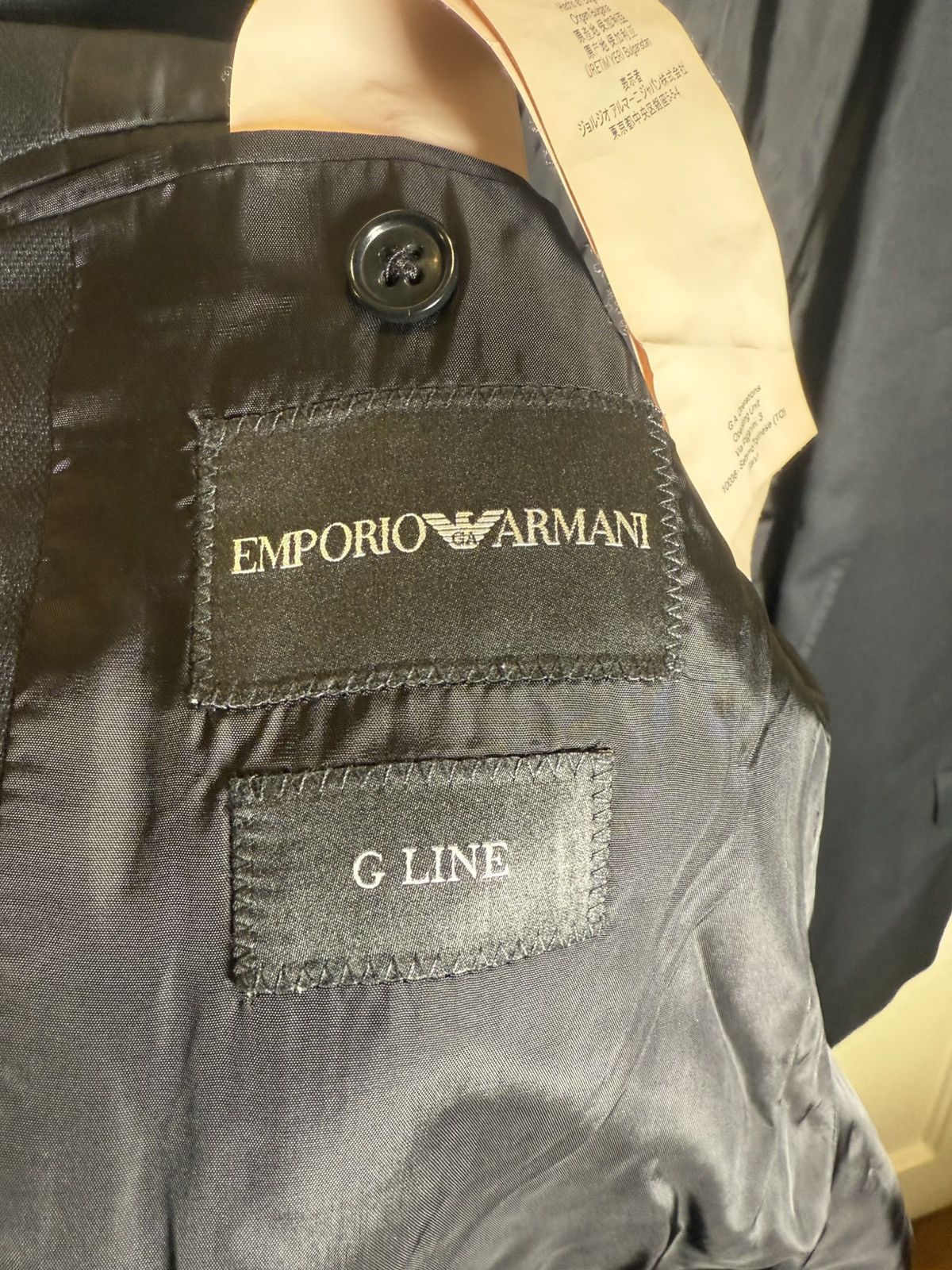 Emporio Armani Emporio Armani comfort-fit single breasted jacket Size 38S - 4 Thumbnail