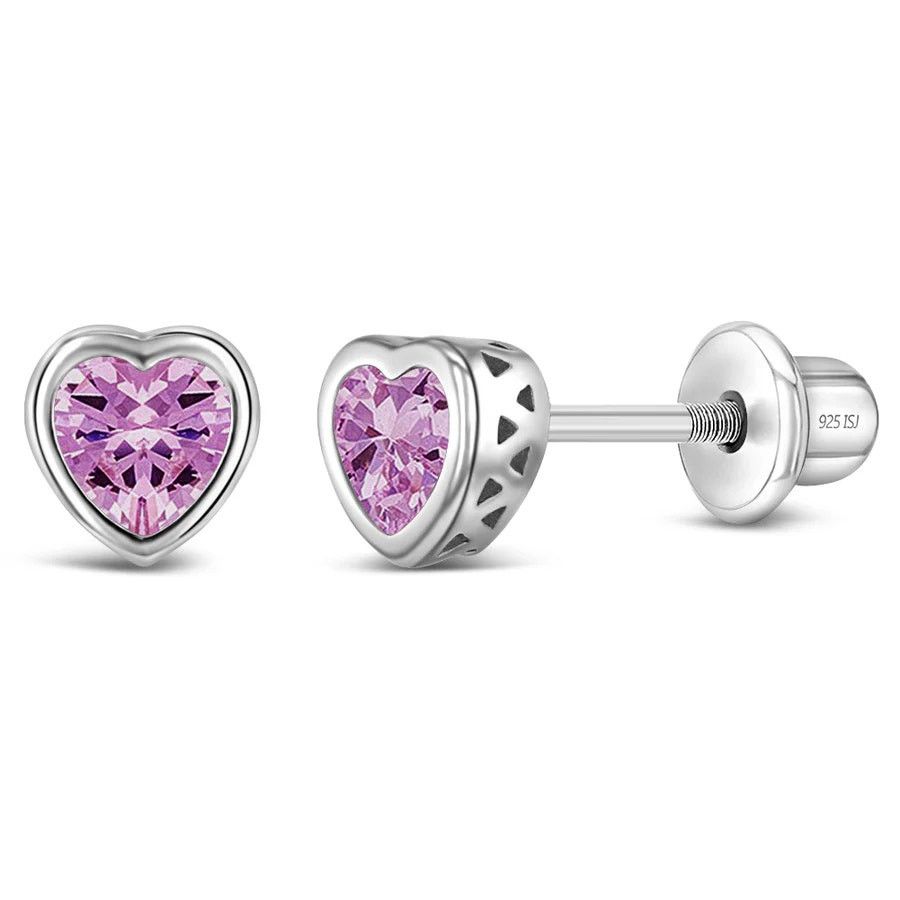 & Other Stories CZ Birthstone October Pink Tourmaline Libra- Sterling Silver Size ONE SIZE - 1 Thumbnail