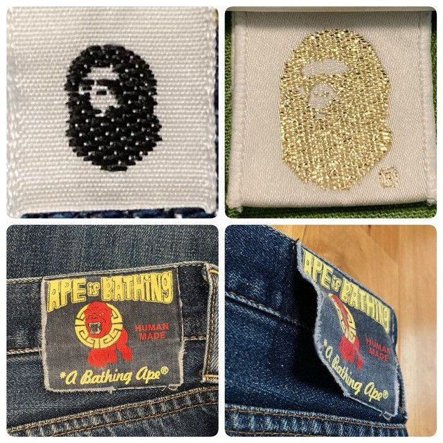 Bape BAPE STA LOGO Denim Pants a bathing ape star NIGO ★size S Size US 30 / EU 46 - 10 Thumbnail
