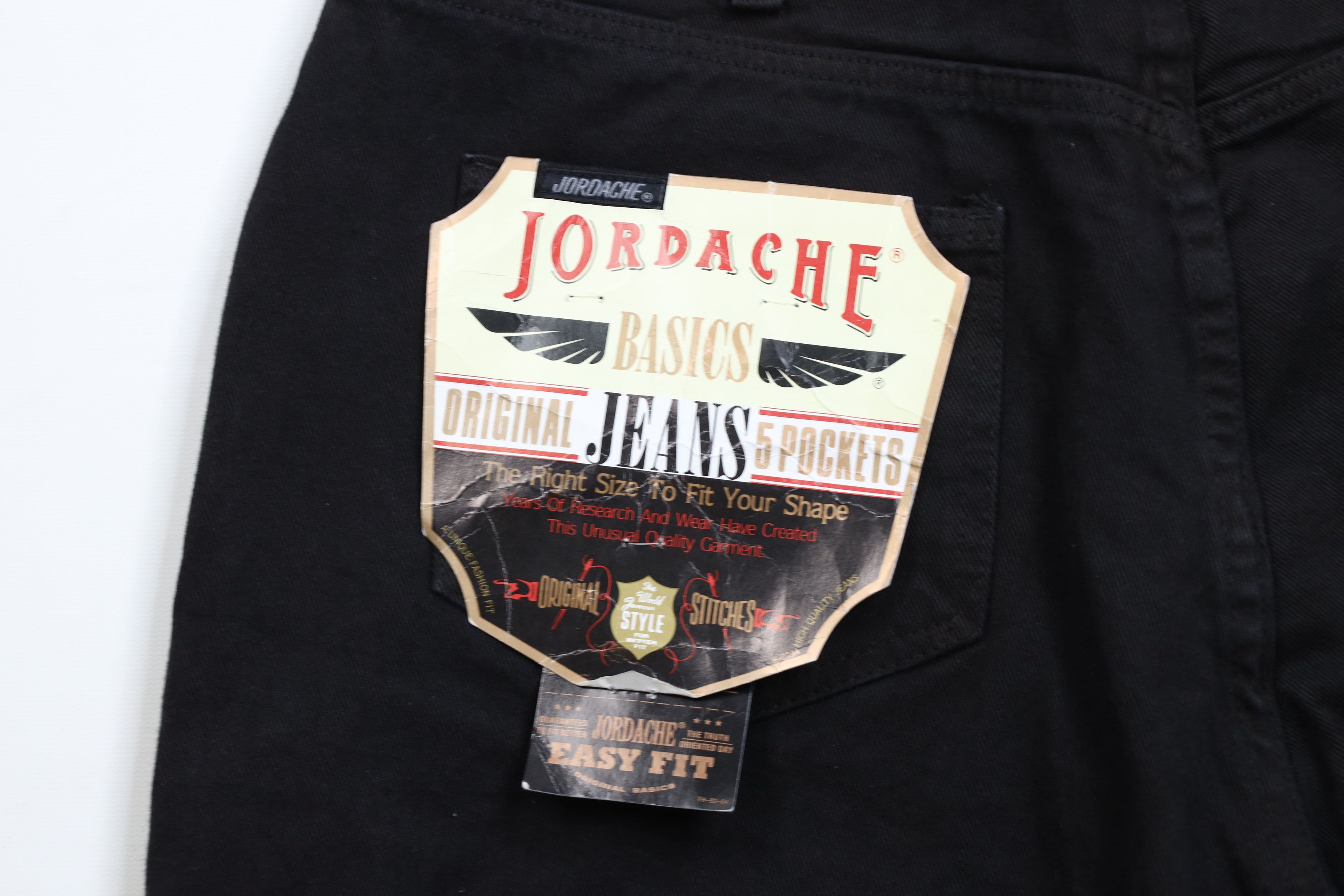 Vintage Deadstock Vintage 90s Streetwear Fit Denim Shorts Black Size US 38 / EU 54 - 11 Thumbnail